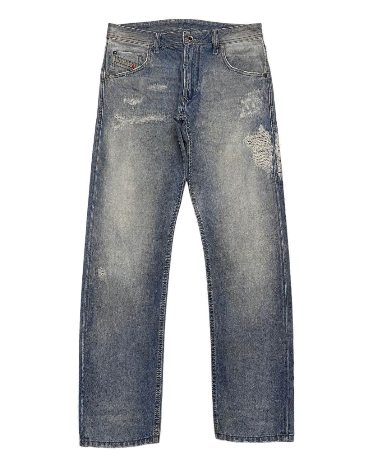 Diesel DIESEL BLUE EYECONS 2017/1 EDITION DISTRESSED DENIM JEANS Size US 31 - 1 Thumbnail