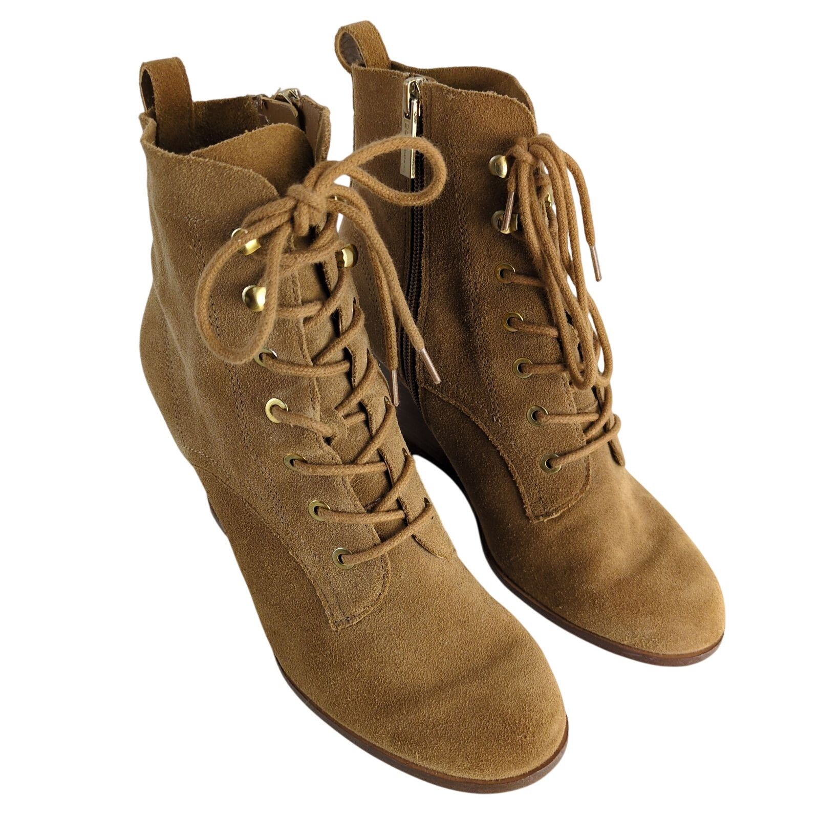 Bcbgmaxazria BCBGeneration Wiley Suede Leather Wedge Ankle Boots Womens 7 Size US 7 / IT 37 - 2 Thumbnail