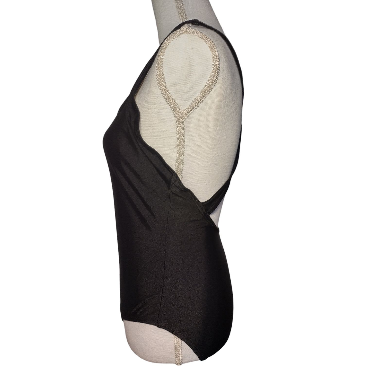 Speedo Speedo Womens One-Piece Swimsuit Sleeveless Black Size 12 Size ONE SIZE - 5 Thumbnail