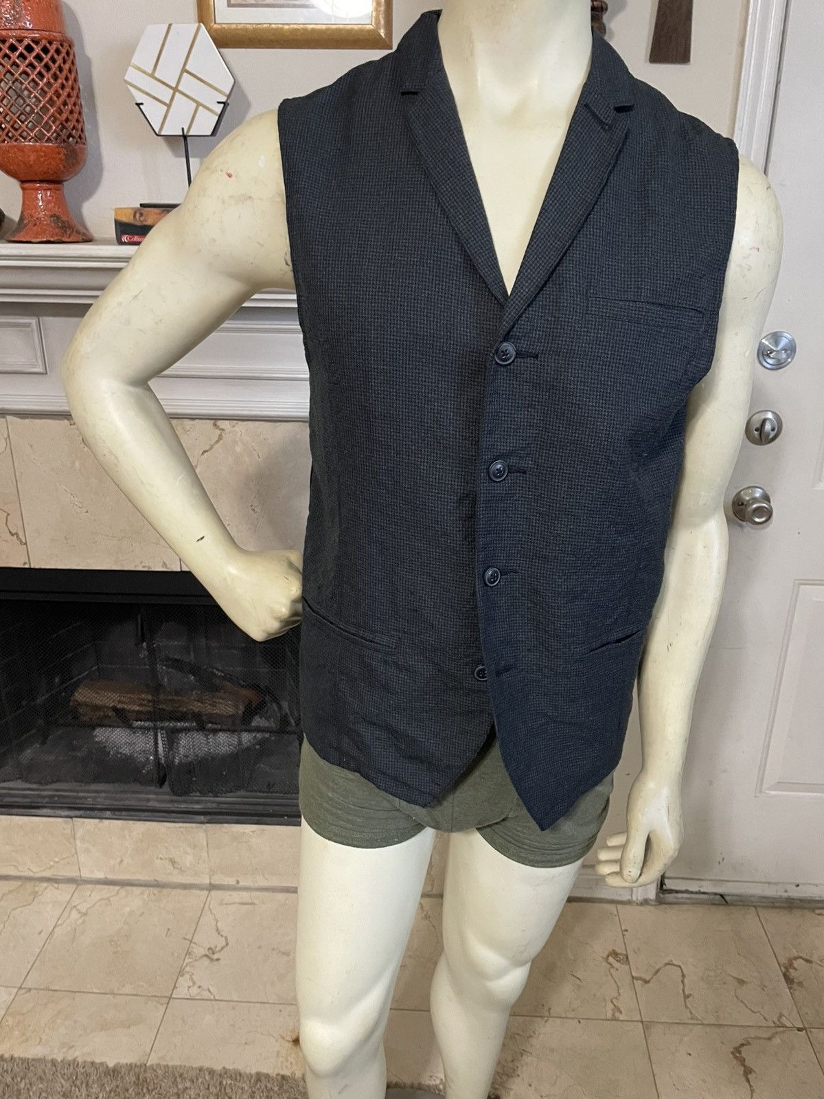 Standard Cloth Mini Houndstooth Waistcoat (Vest) Size US M / EU 48-50 / 2 - 1 Thumbnail