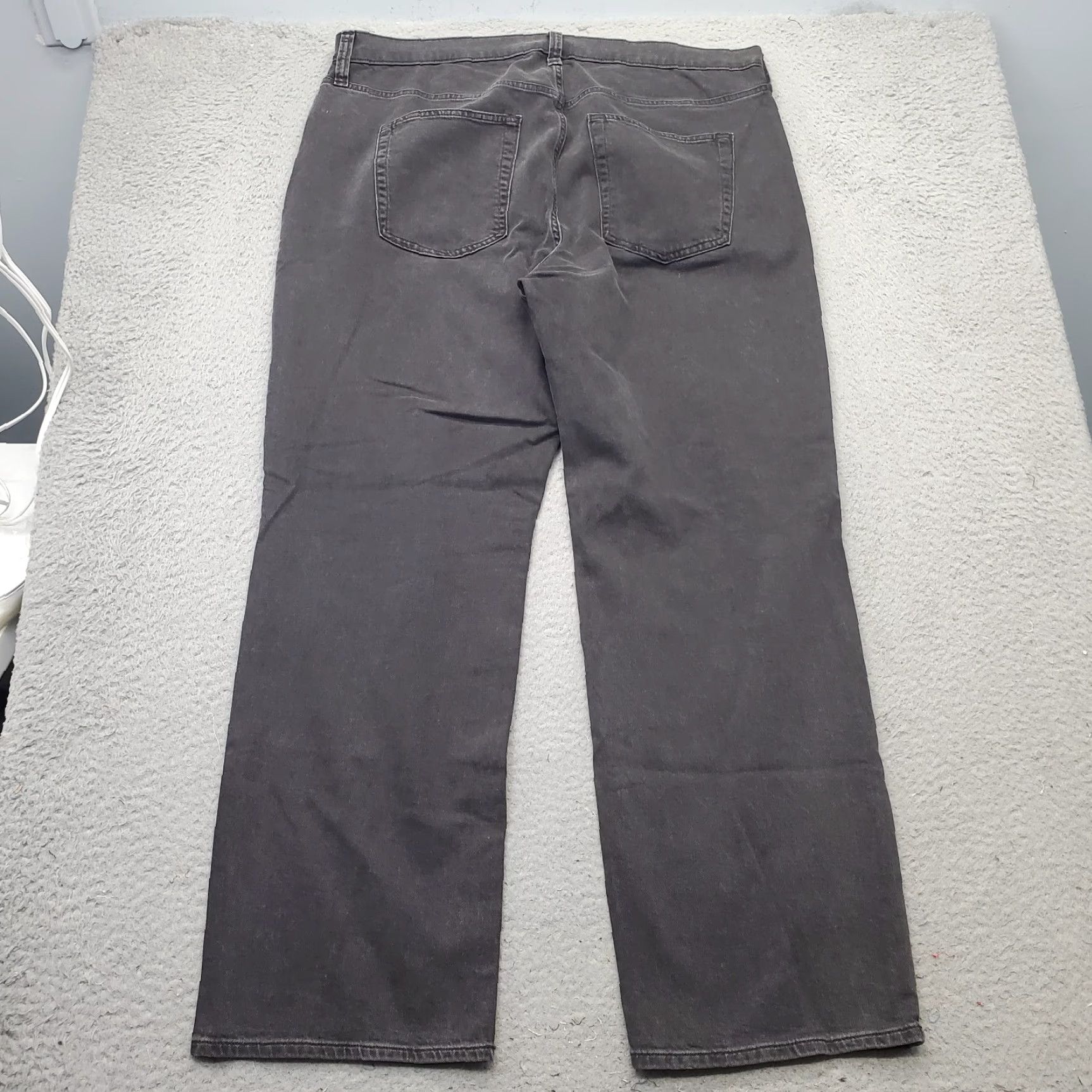 Gap Gap Jeans Womens 18R Black Denim Stretch '90s Loose Fit Boho Mid-Rise Wide Leg Jeans Womens 18 Regular Black Denim Stretch Wide Leg 90s Size 40" / US 18 - 2 Thumbnail