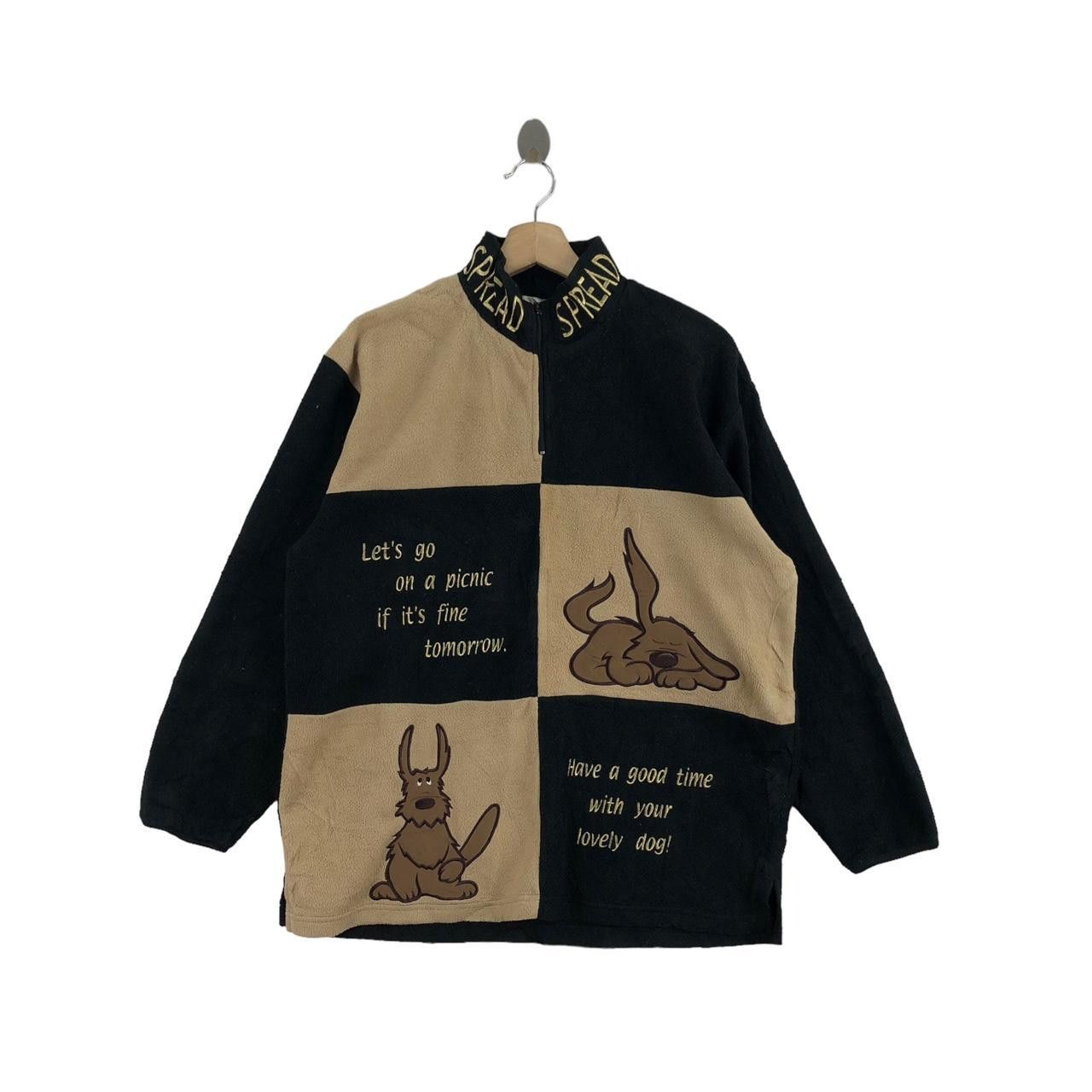 Other Vintage DOG PET PICNIC Cartoon Anime Comic Sweater Pullover Size L / US 10 / IT 46 - 1 Thumbnail
