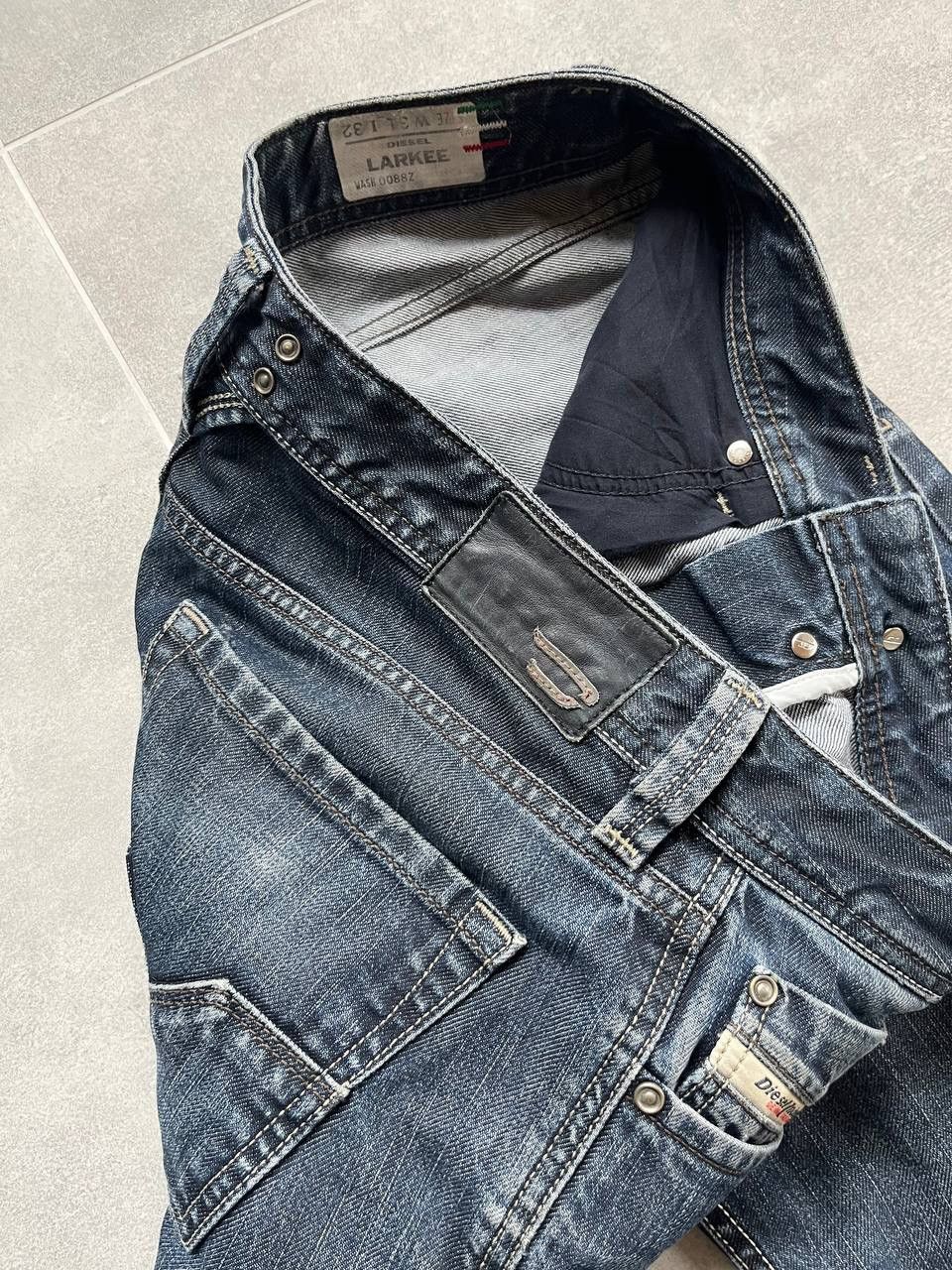 Diesel Diesel Larkee Raw Straight Jeans Size US 31 - 5 Thumbnail