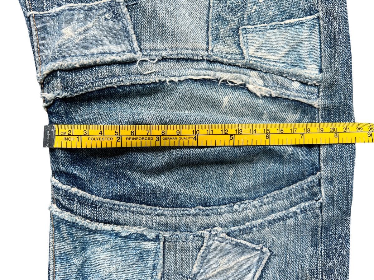 Japanese Brand BartackJapan Selvedge Patchwork Distressed Denim Jeans 32x32 Size US 32 / EU 48 - 24 Thumbnail