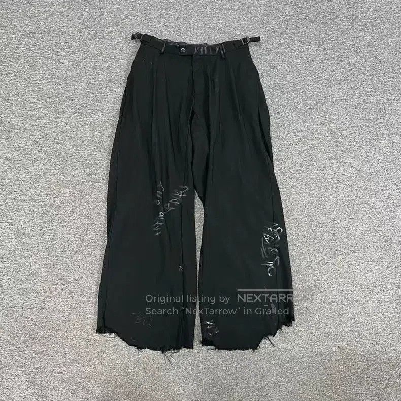 Balenciaga Balenciaga size XS Graffiti Destroyed Wool Dress Pants Size US 27 - 1 Thumbnail