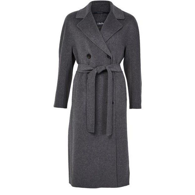 Max Mara MAX MARA Paul Belted Gray Wool Long Coat New & Authentic ( Size XS / US 0-2 / IT 36-38 - 1 Thumbnail