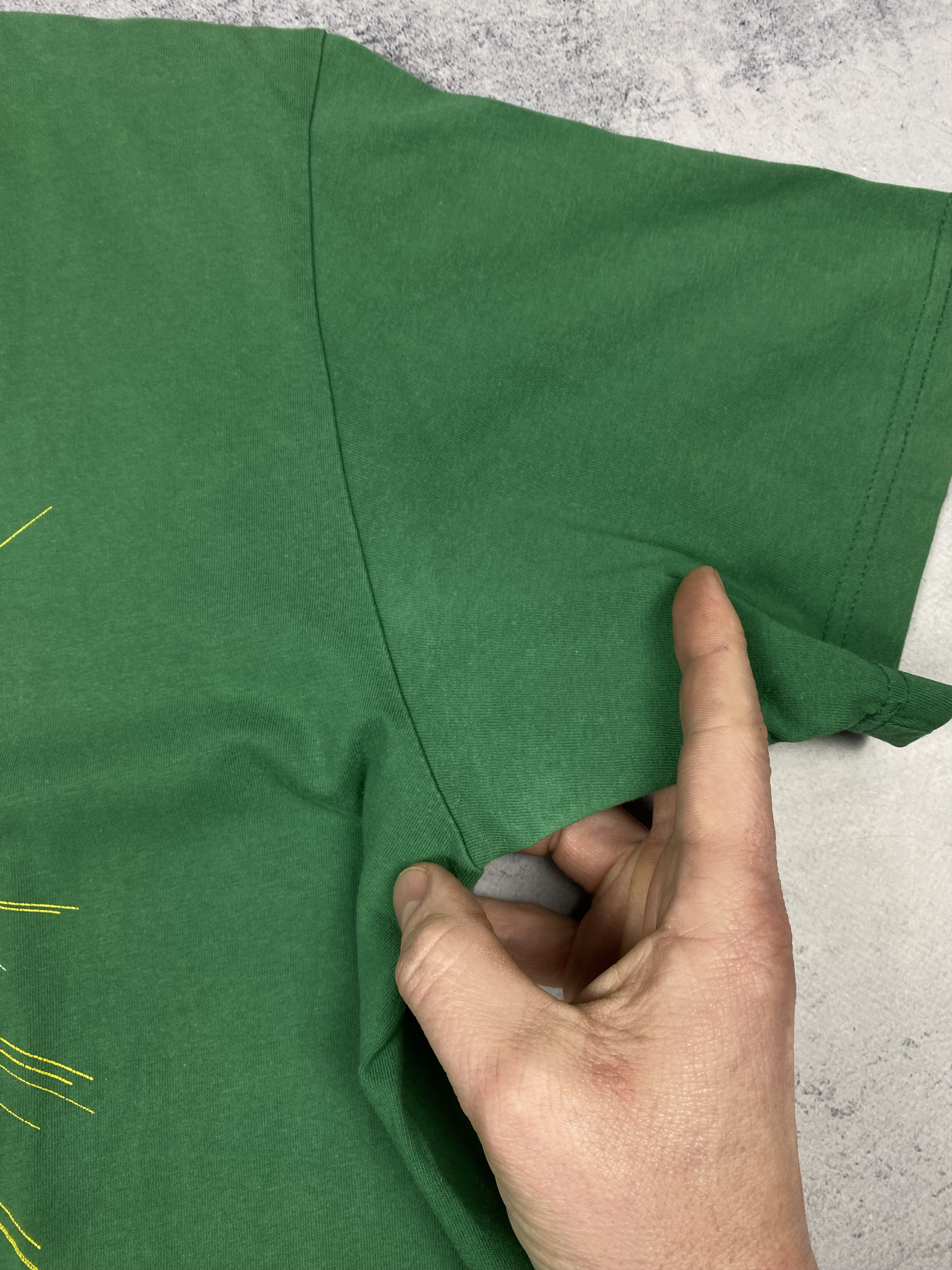 Nike Vintage 00s Nike Air Big Logo Swoosh Y2K T Shirt Green Size US L / EU 52-54 / 3 - 6 Thumbnail