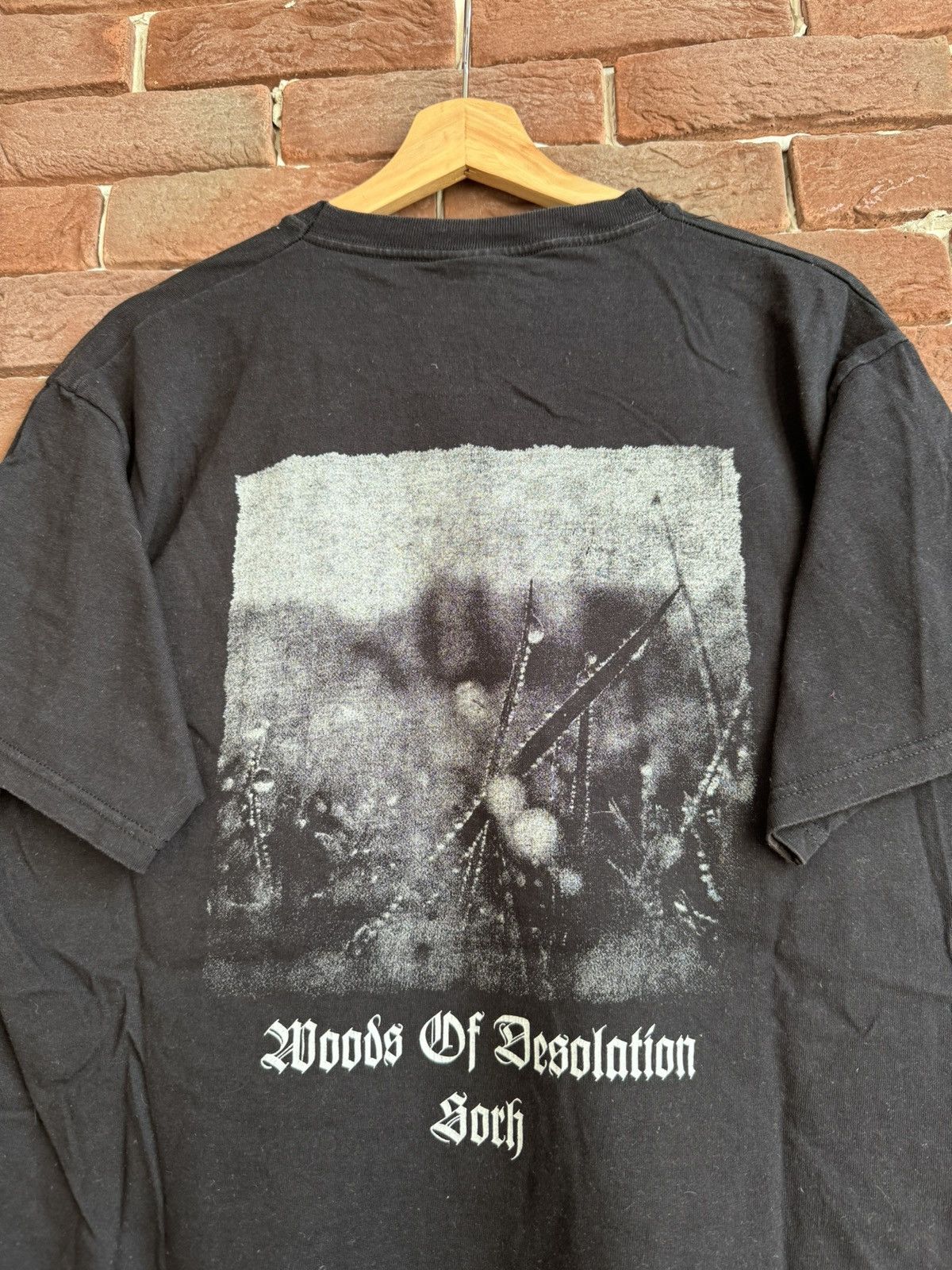 Band Tees Rare Vintage 00s Woods Of Desolation Black Metal Tshirt Rar Size US L / EU 52-54 / 3 - 4 Thumbnail