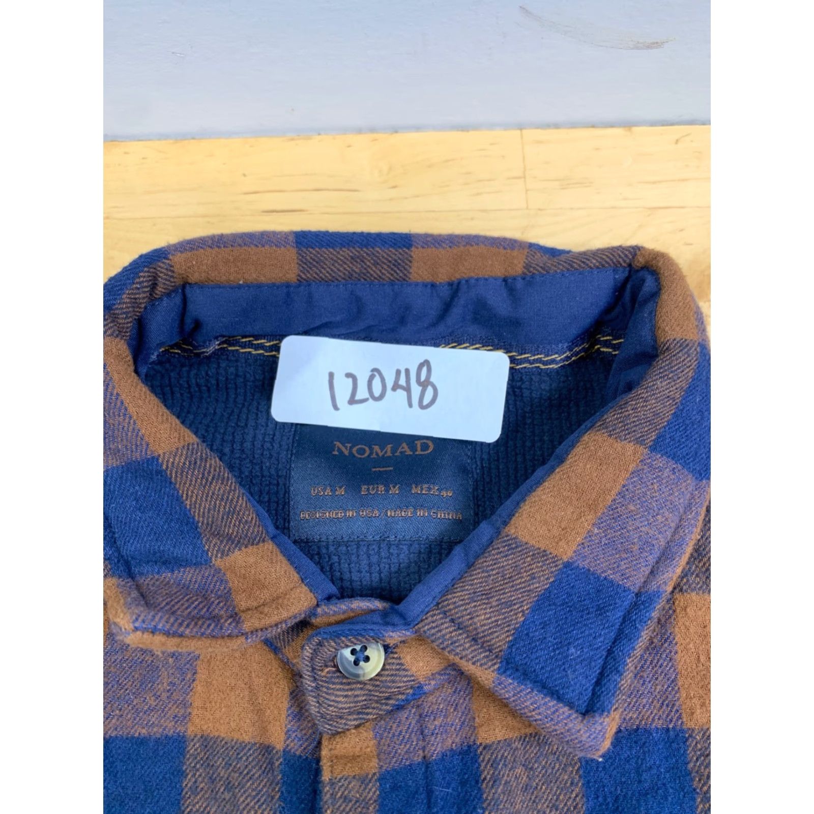 Nomad Nomad Button-Up Shirt Mens M Plaid Lined Flannel Outdoor Casual 12048 Blue Cotton Winter Fall Spring Regular Size US M / EU 48-50 / 2 - 2 Thumbnail