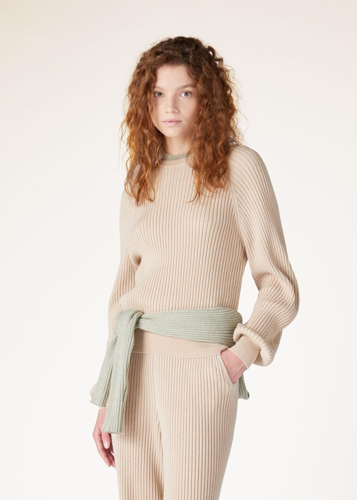Loro Piana o1srvl11e0125 FAN6270 Lago Sirio Sweater in Cream Size M / US 6-8 / IT 42-44 - 5 Thumbnail
