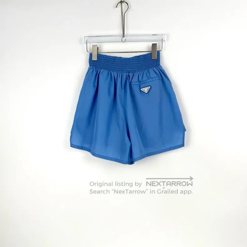Other Prada Blue metal triangle label nylon boxing shorts Size US 26 / EU 42 - 4 Thumbnail