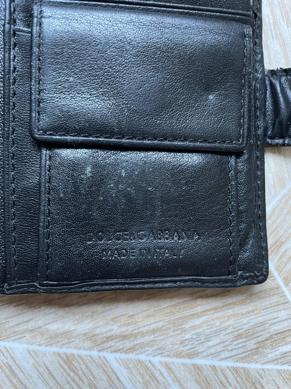 Dolce & Gabbana Hype Vintage Luxury Dolce Gabbana Leather Wallet Black Italy Size ONE SIZE - 7 Thumbnail