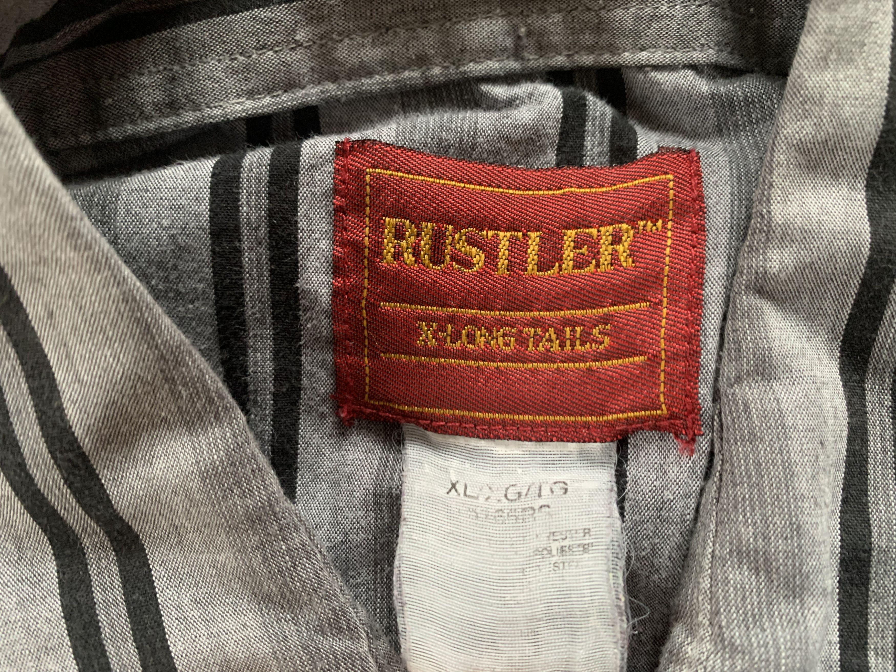 Wrangler Vintage Rustler Wrangler Snap Stripe Western Cowboy Shirt Size US XL / EU 56 / 4 - 5 Thumbnail