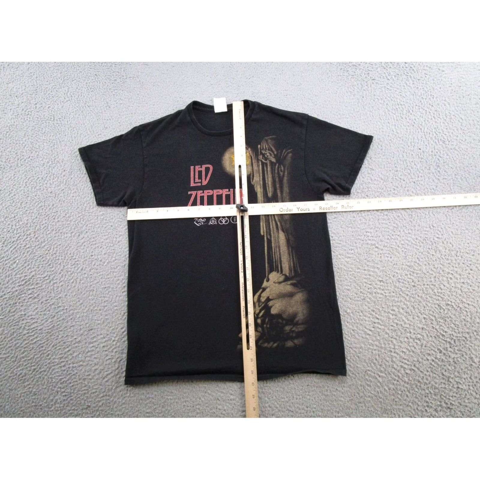 Delta VINTAGE Led Zeppelin Band Tour Music Graphic T-Shirt Mens M Black Delta Shirt Size US M / EU 48-50 / 2 - 5 Thumbnail