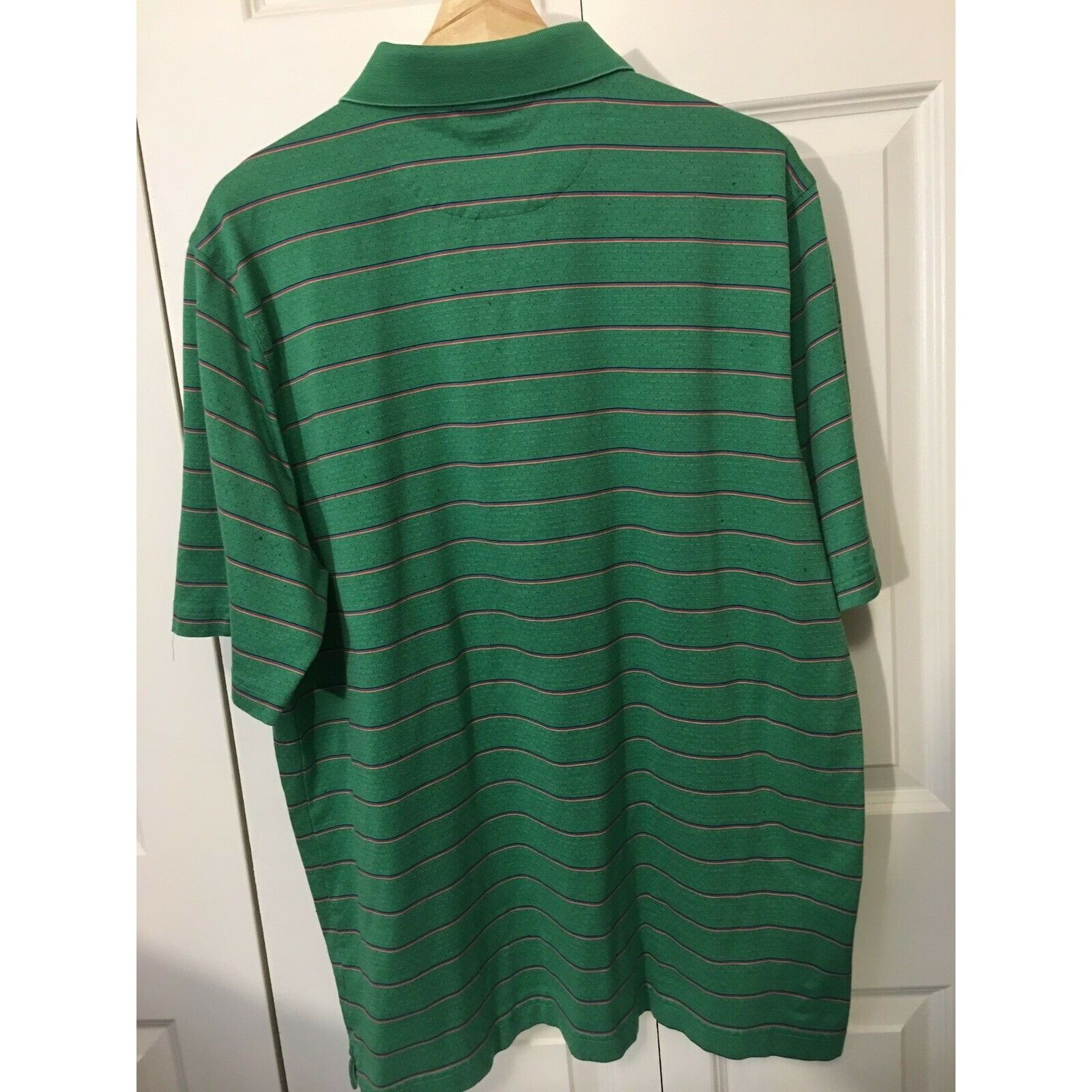 Bobby Jones Bobby Jones Men’s Sz L Polo Shirt Green Stripe Cotton Valero Size US L / EU 52-54 / 3 - 10 Thumbnail