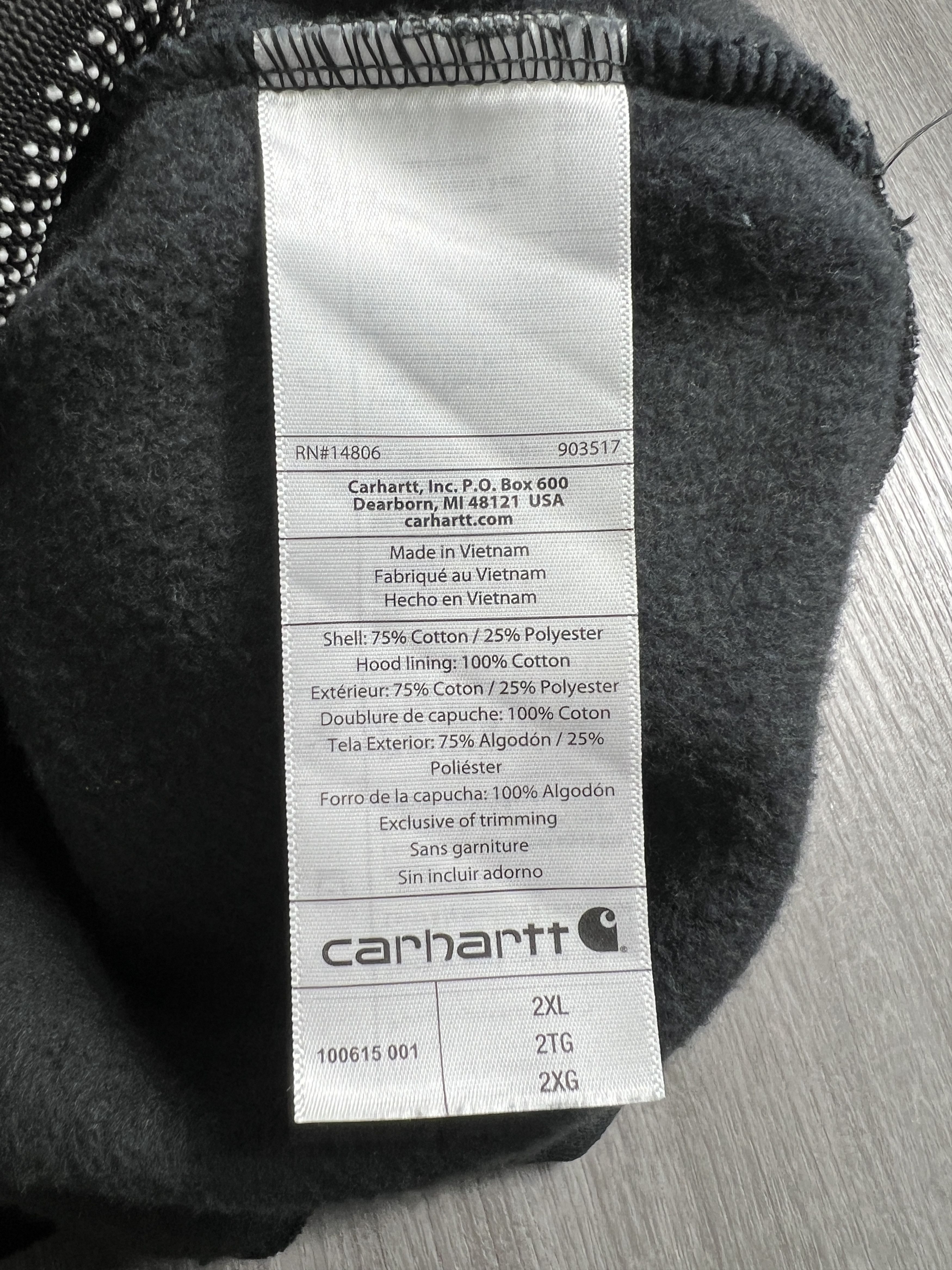 Carhartt CARHARTT Rain Defender Hoodie (2XL) JK711 Size US XXL / EU 58 / 5 - 5 Thumbnail