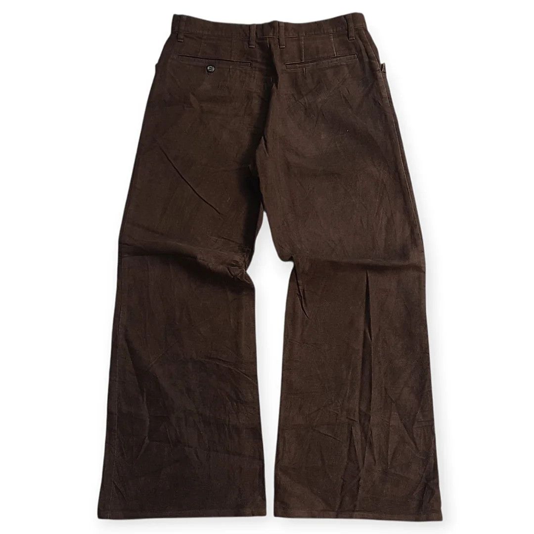Le Grande Bleu (L.G.B.) Japanese Brand PPFM Velvet Baggy Flare Pants Size US 30 / EU 46 - 2 Thumbnail