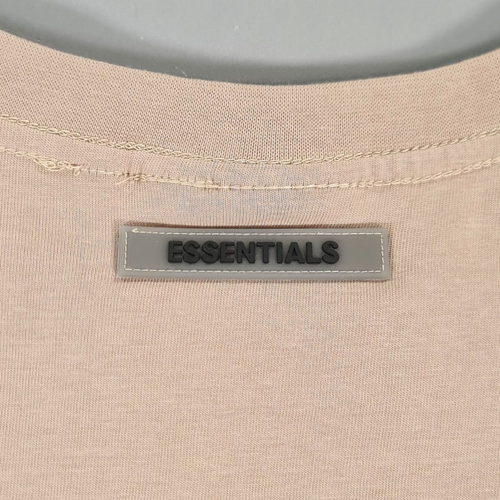 Fear of God Fear Of God Essentials Shirt S Mens Beige Oversized Crew Neck 100% Cotton Tee FOG Size US S / EU 44-46 / 1 - 7 Thumbnail