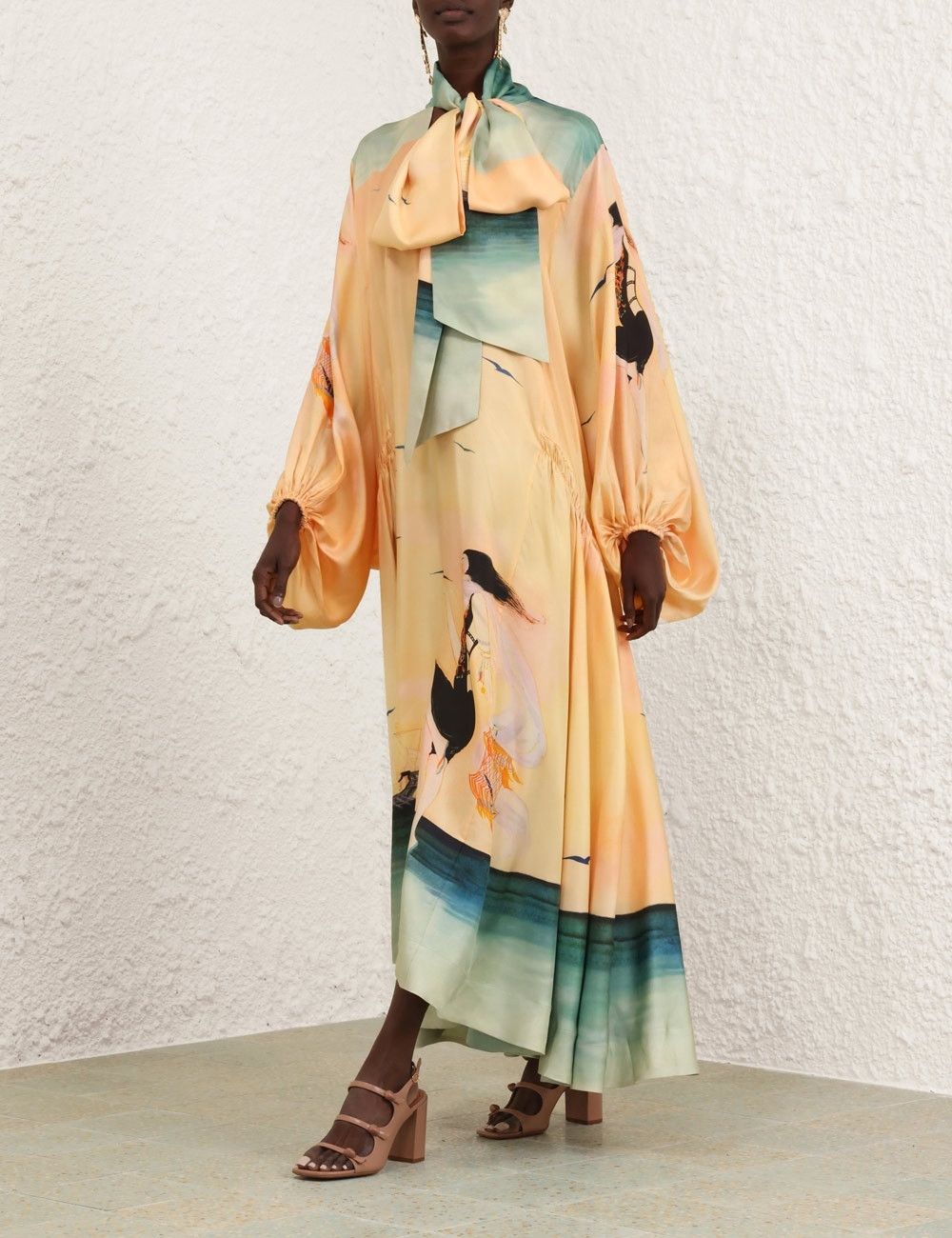 oc11z0725 Eden Billow Dress in Multicolor
