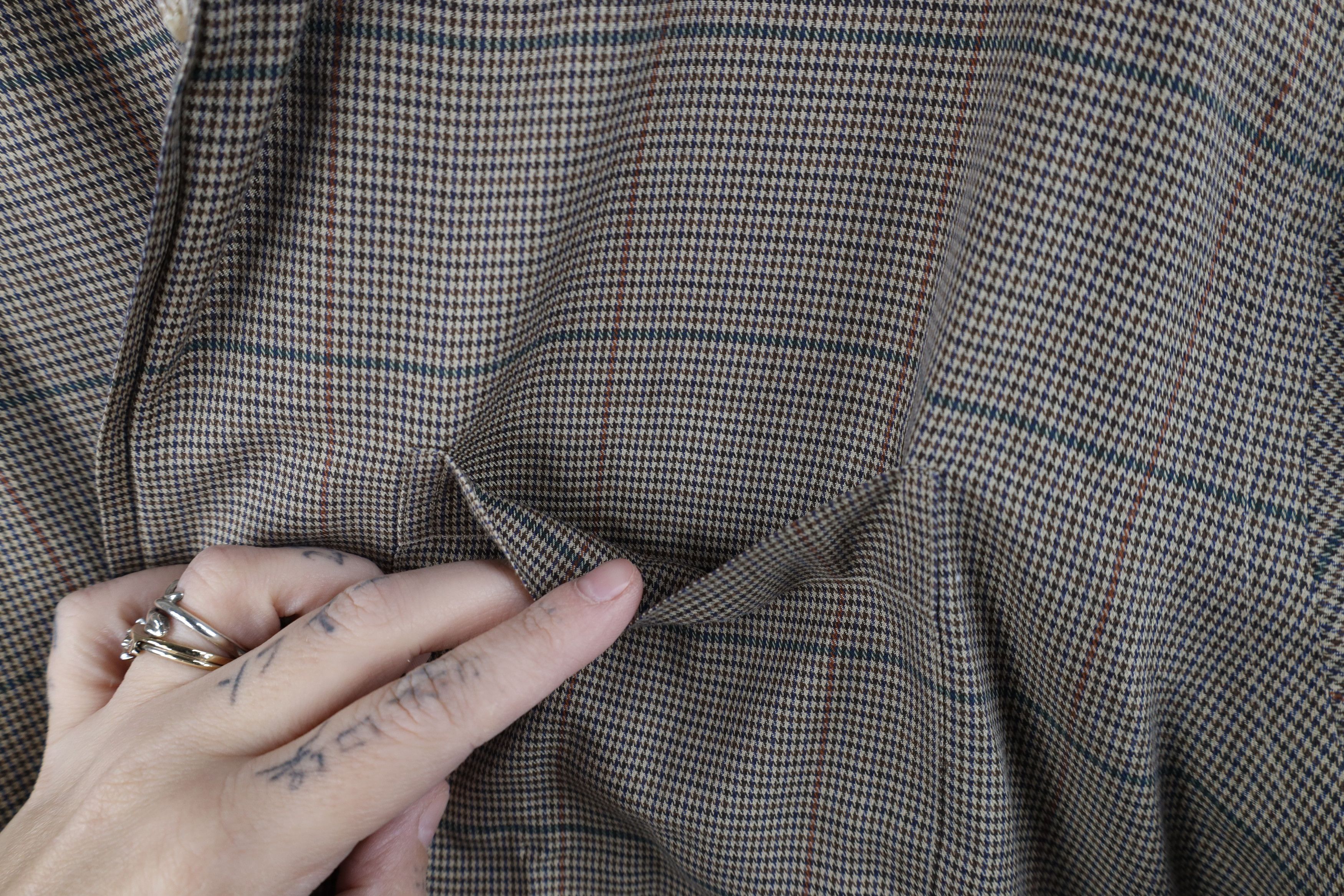 Lands' End Vintage 90s Lands End Houndstooth Collared Button Down Shirt Size US XL / EU 56 / 4 - 7 Thumbnail