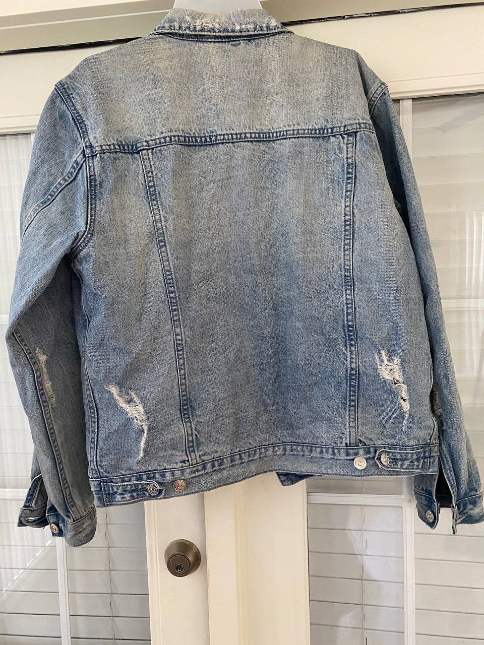 Pacsun Pacsun Distressed Denim Jean Jacket Size US M / EU 48-50 / 2 - 2 Thumbnail