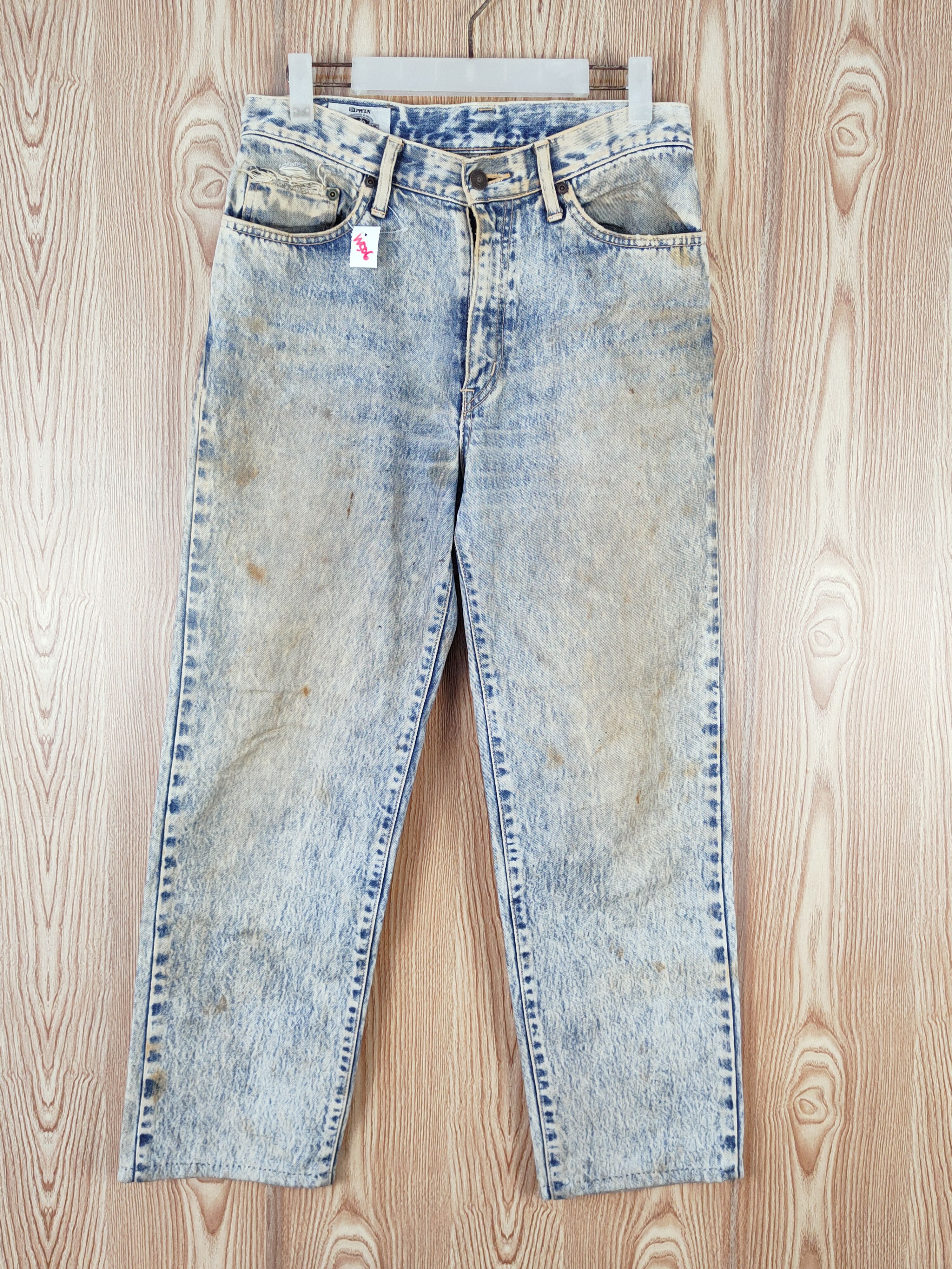 Edwin Edwin Dark Blue Distressed Ripped Jeans #W506 Size US 31 - 1 Thumbnail
