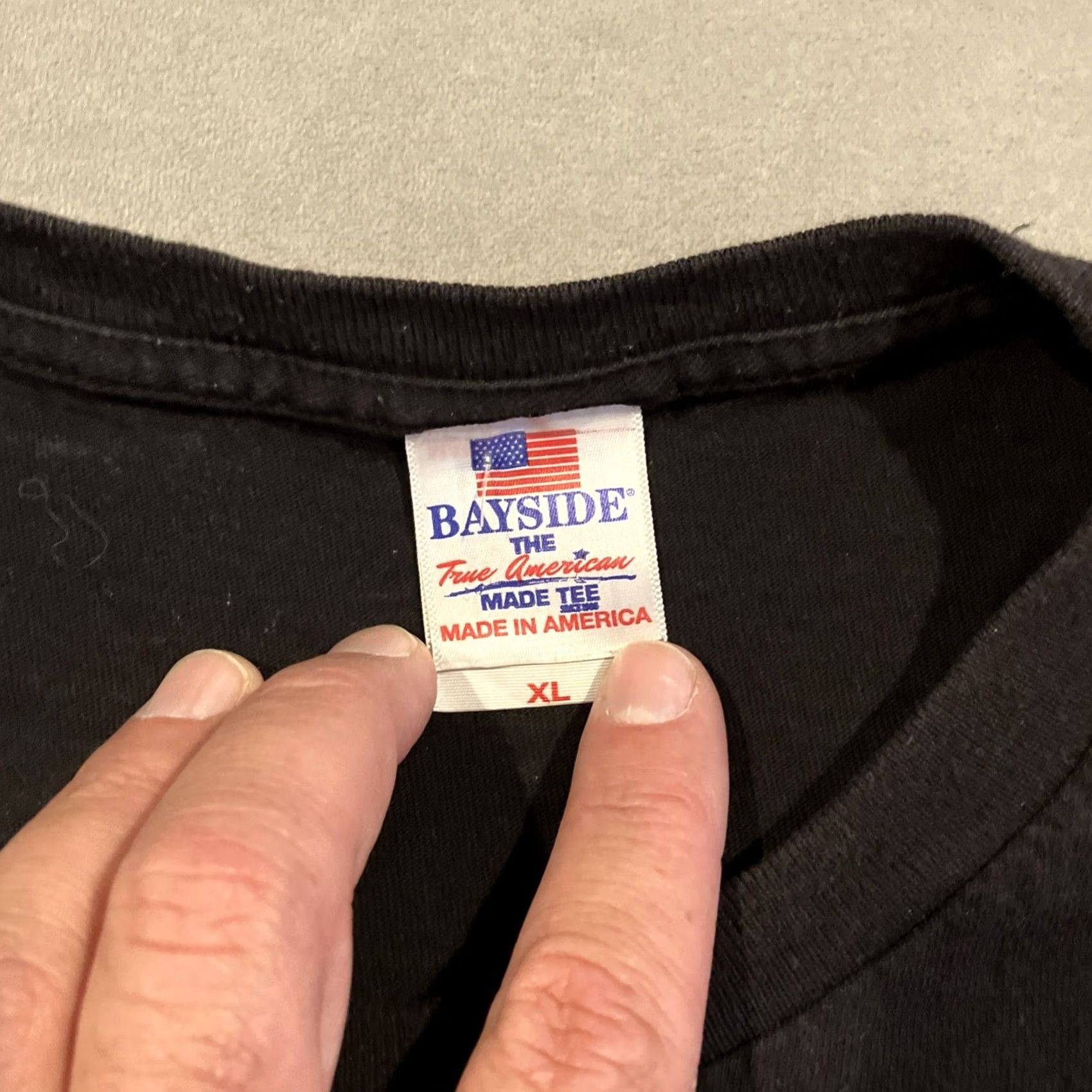 Alife VINTAGE VFW Life Member T Shirt Bayside Men's XL Black T-Shirt Size US XL / EU 56 / 4 - 3 Thumbnail
