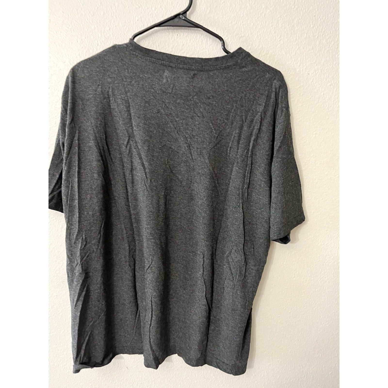 Wrangler Wrangler Men XL US Logo Gray T Shirt Short Sleeve Cowboy Logo Cotton Knit Regular Solid Size US XL / EU 56 / 4 - 2 Thumbnail