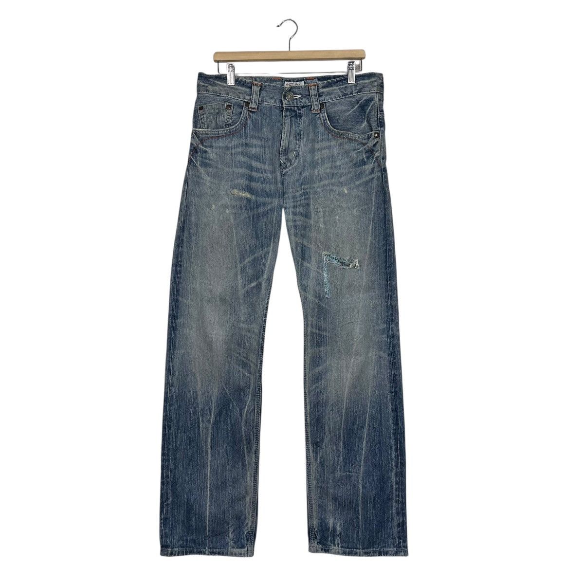 Edwin Vintage Edwin Distressed Workwear Denim Jeans Size US 34 / EU 50 - 1 Thumbnail