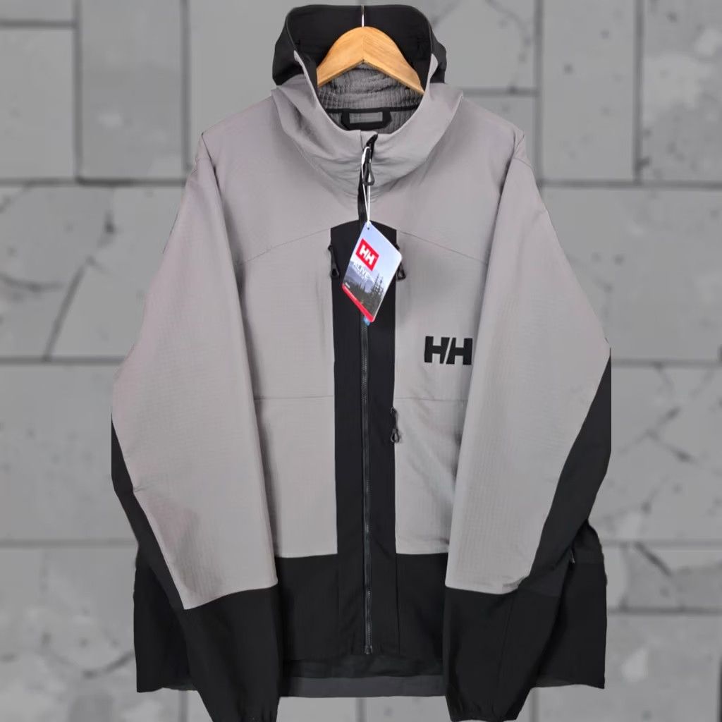 Helly Hansen Helly Hansen Jacket Mens 2XL Hooded Softshell RECCO Grid Fleece Lined Black Winter Ski Jacket Size US XXL / EU 58 / 5 - 1 Thumbnail