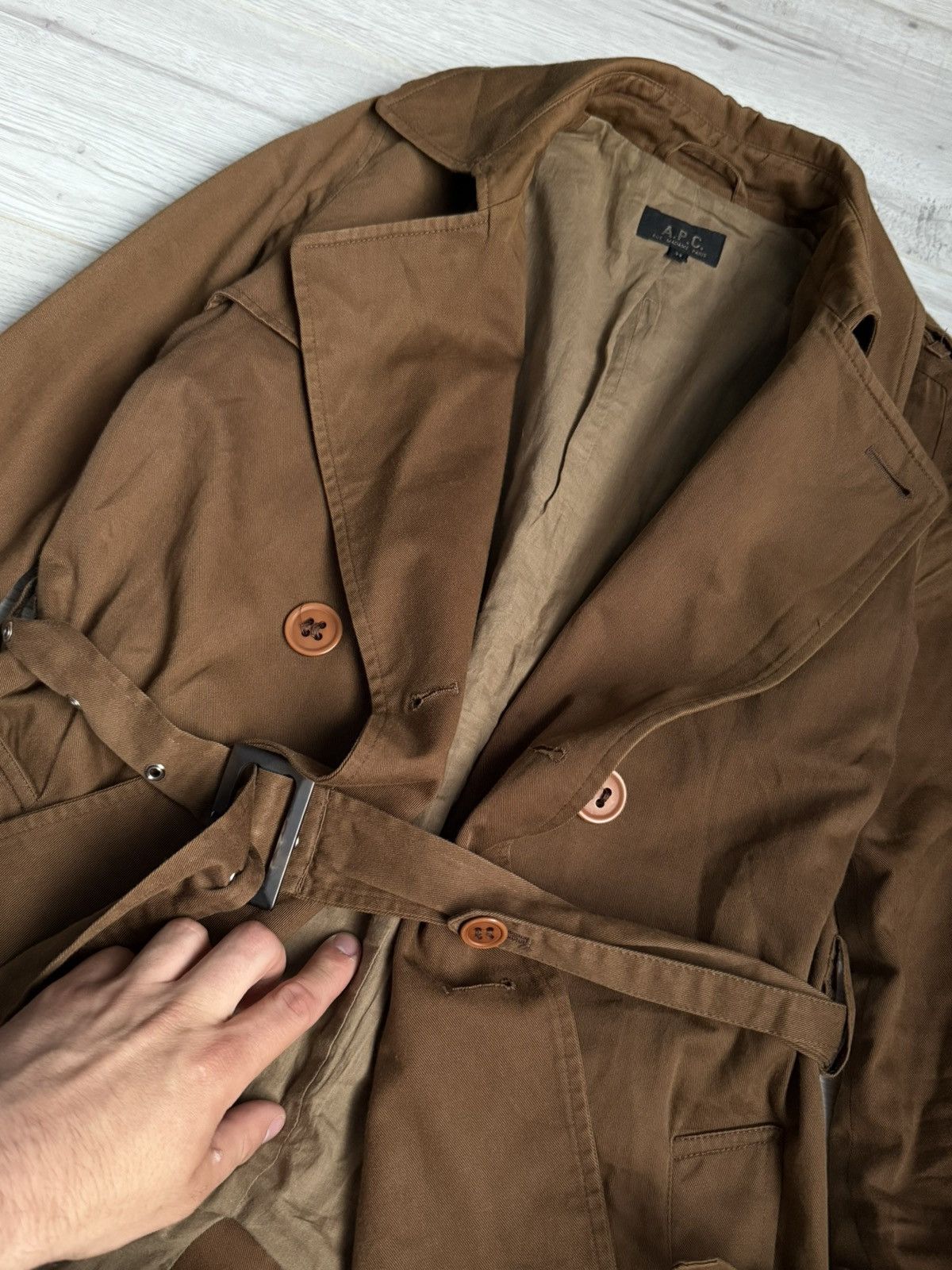 A.P.C. × Designer A.P.C rue madame Paris trench coat Size M / US 6-8 / IT 42-44 - 4 Thumbnail