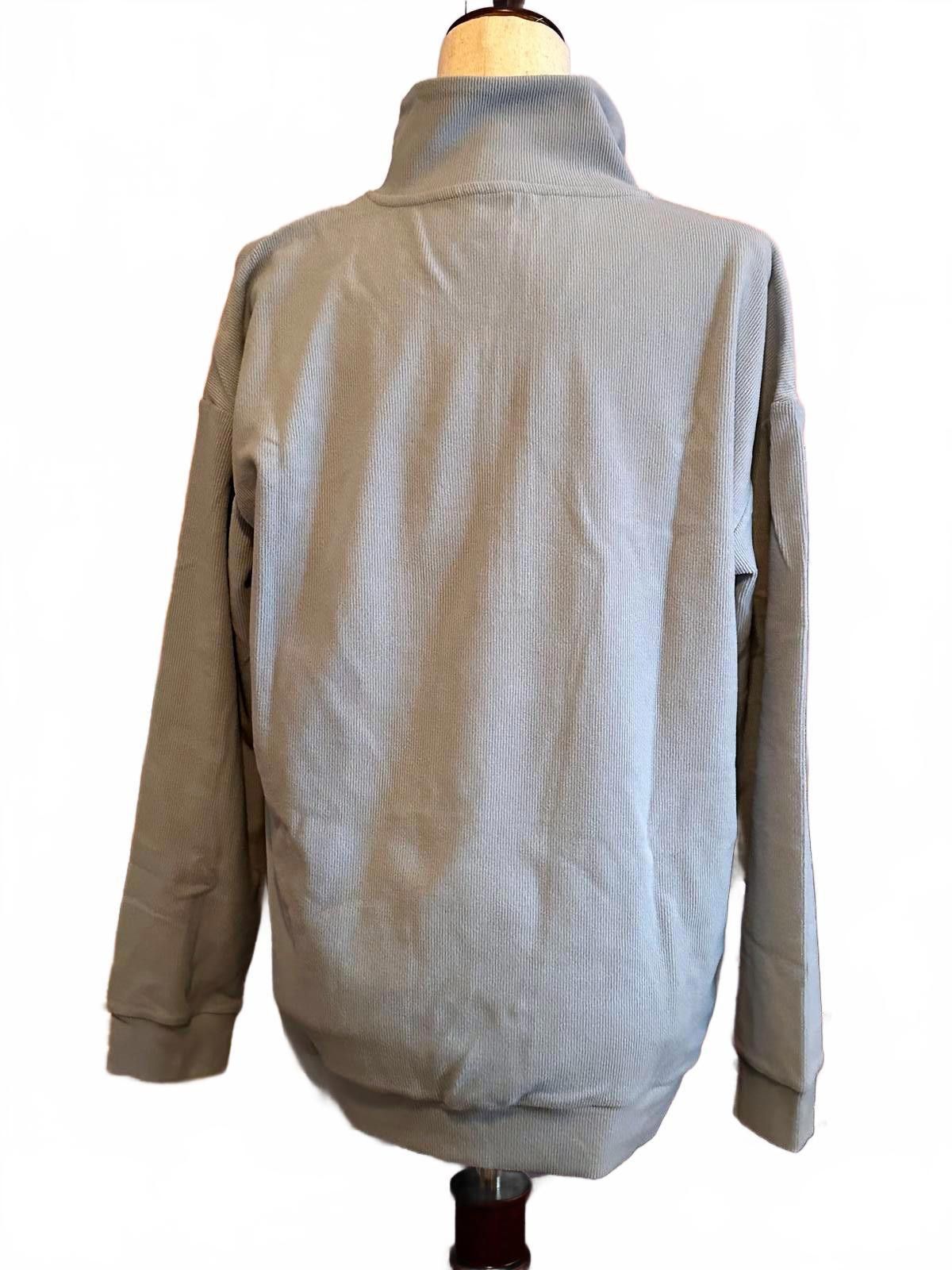 Other Marc New York Women Light Blue Half-Zip Sweatshirt M Size M / US 6-8 / IT 42-44 - 2 Thumbnail