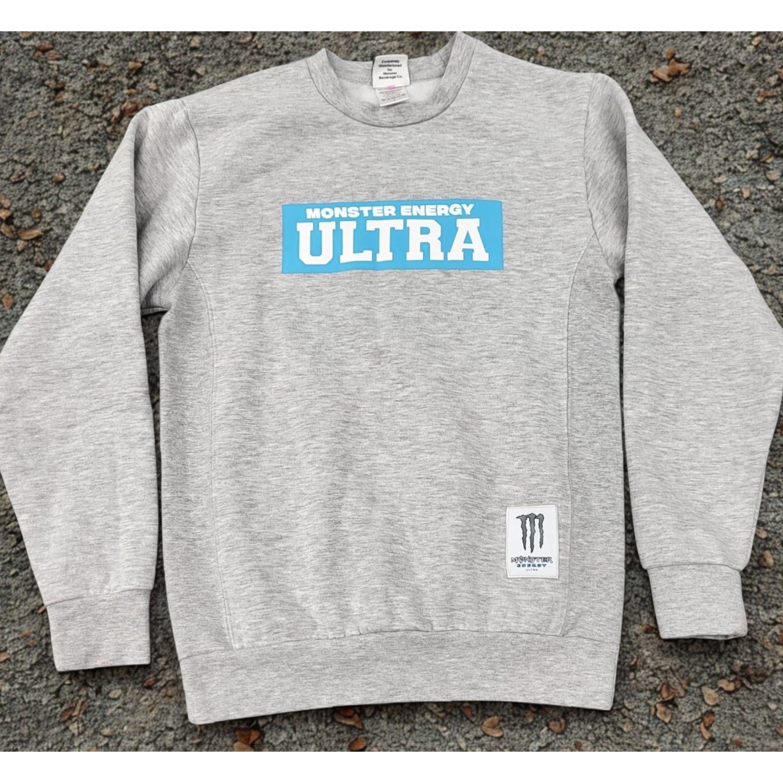 Vintage Monster Energy Ultra Sweatshirt Mens XL Gray Heather Pullover Shinny Crewneck Graphic Logo Size US XL / EU 56 / 4 - 7 Thumbnail