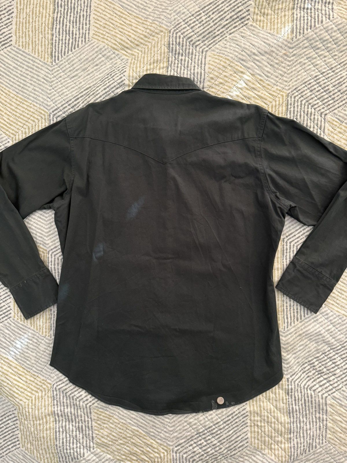 Wrangler Wrangler Forest Green Western Snap Shirt (L, 100% Cotton) Size US L / EU 52-54 / 3 - 2 Thumbnail