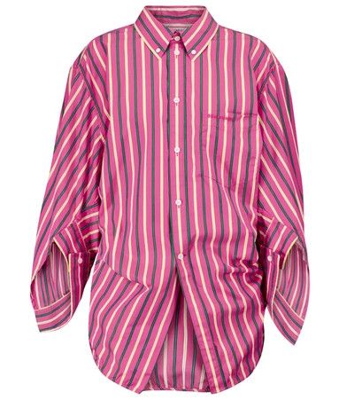 Balenciaga o1s1wg111124 BB Corp Twisted Swing Shirt in Multicolor Size XS / US 0-2 / IT 36-38 - 1 Thumbnail