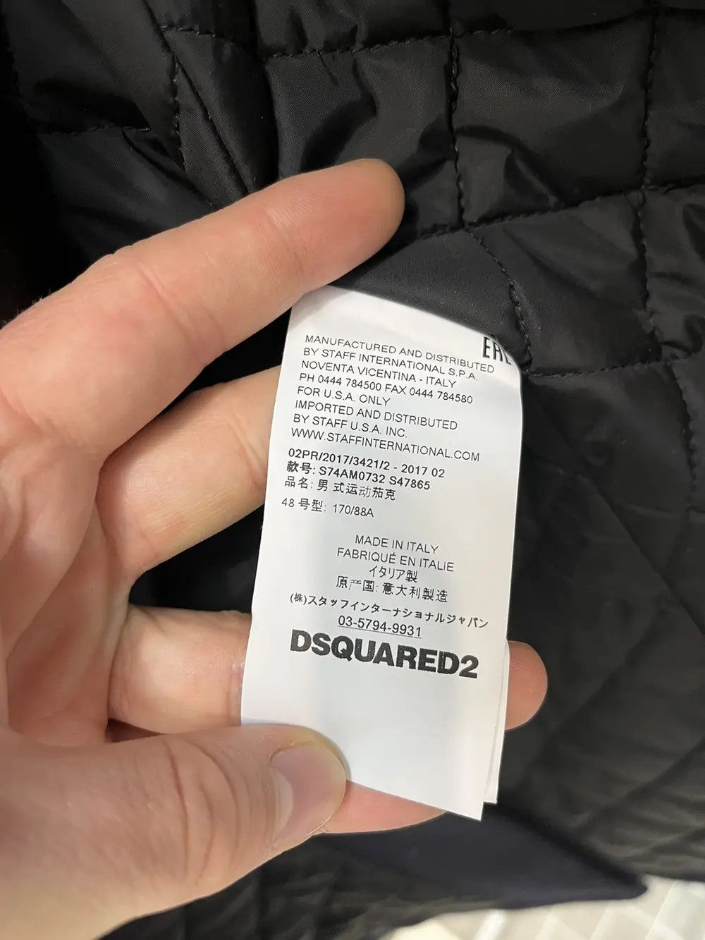 Dsquared2 Dsquared2 4100$ Rrp Contrast Heavy Coat With Leather Pockets Size US M / EU 48-50 / 2 - 9 Thumbnail