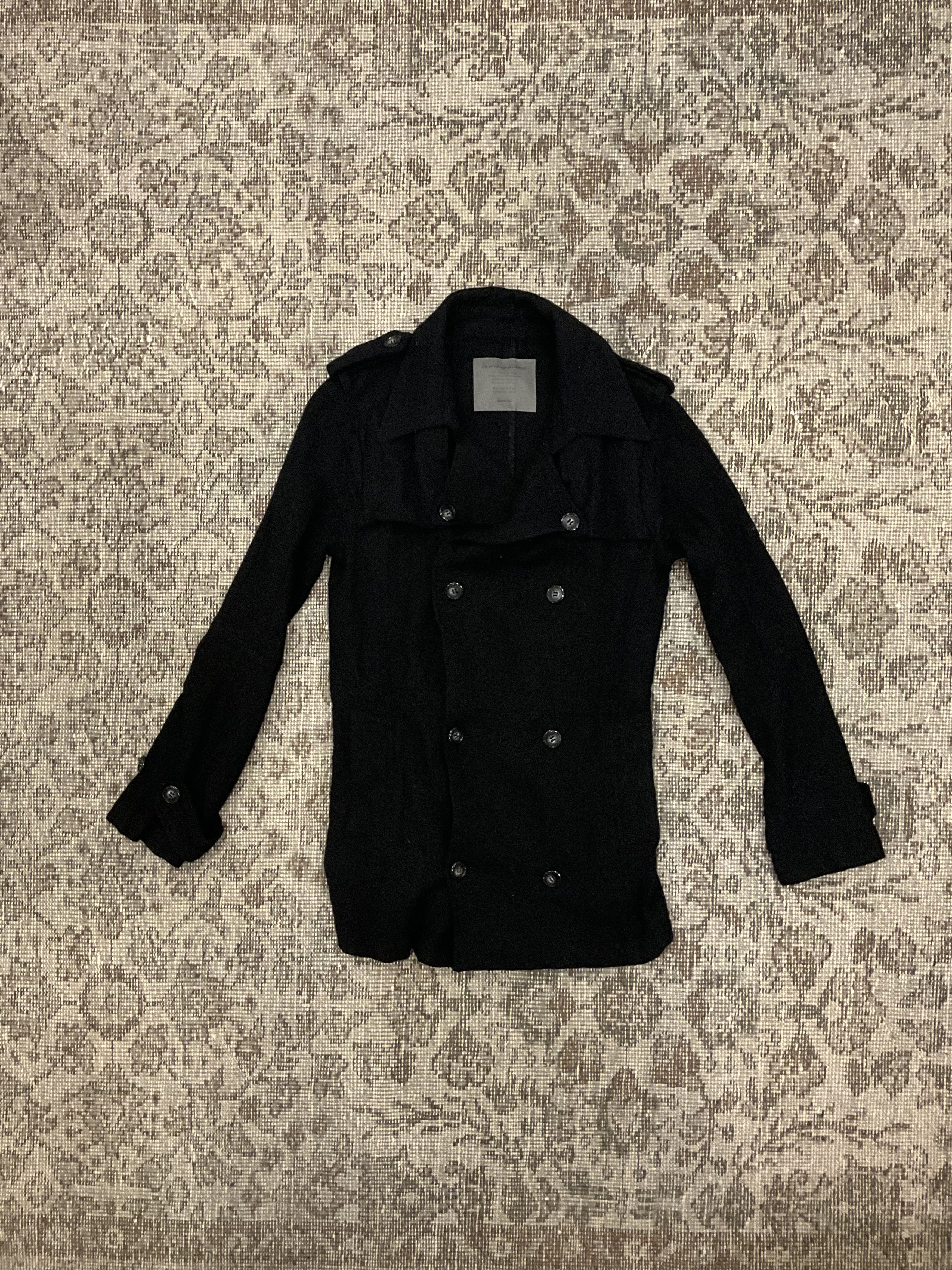 Other The Moon Age Devilment Double Breasted Peacoat Black Wool Size US M / EU 48-50 / 2 - 1 Thumbnail