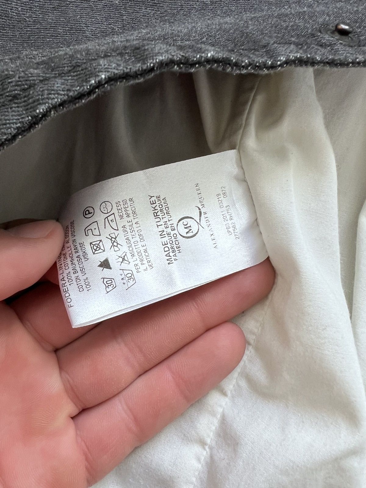 Alexander McQueen × McQ Alexander McQueen × Vintage Alexander Mcqueen AW 2011 Men's Hybrid cotton Bomber Jacket Size US M / EU 48-50 / 2 - 8 Thumbnail