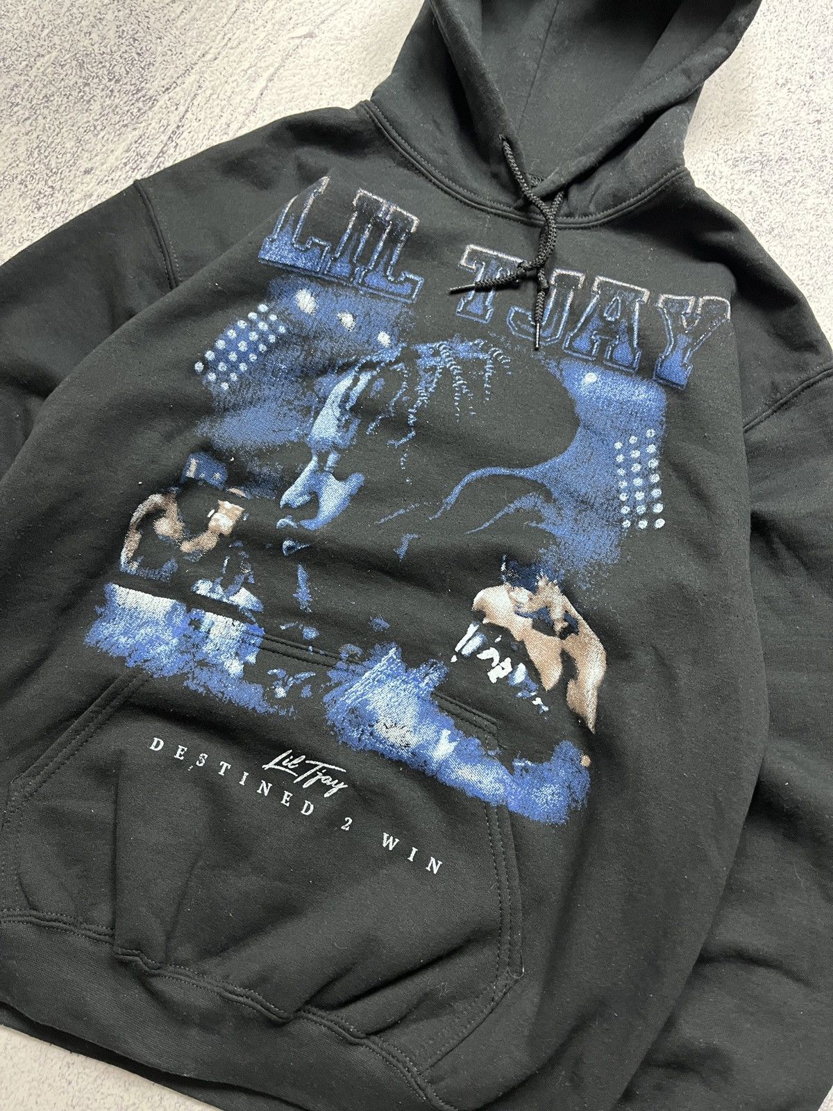 Band Tees × Rap Tees Lil Tjay Destined 2 Win 2021 Tour Hoodie Rare Size US M / EU 48-50 / 2 - 5 Thumbnail