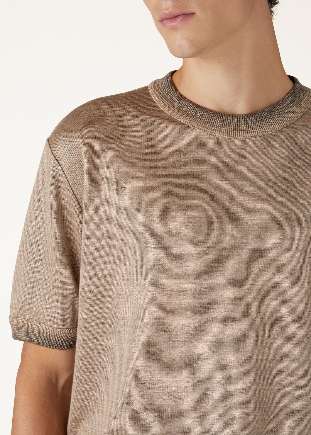 Loro Piana o1w1db10125 FAN8927 Siwo T-Shirt in Beige Size US S / EU 44-46 / 1 - 5 Thumbnail