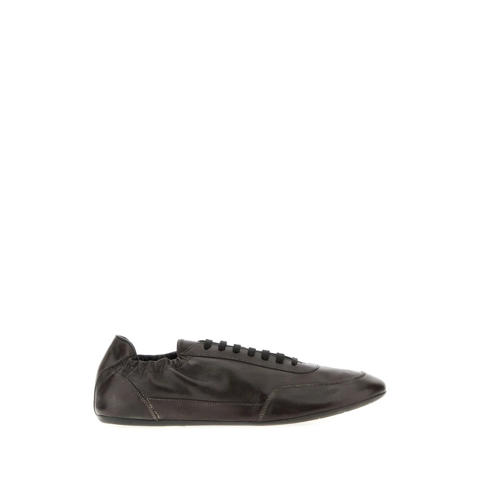 Prada PRADA Collapse Dark Brown Leather Sneakers New And Authentic Size US 7.5 / EU 40-41 - 5 Thumbnail