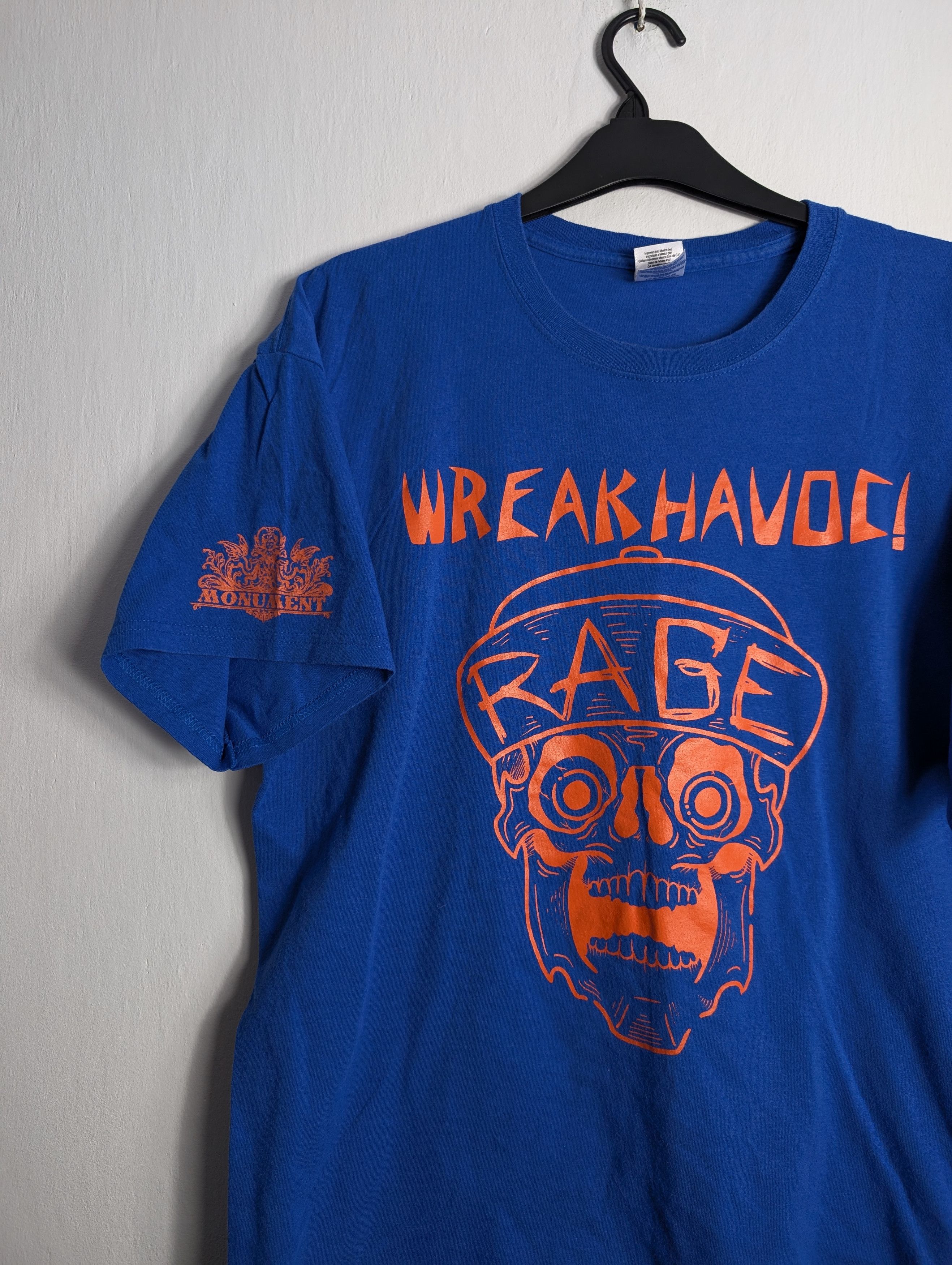 Gildan × Vintage Vintage T-shirt Wreak Havoc Y2K Graphic Size US XL / EU 56 / 4 - 2 Thumbnail
