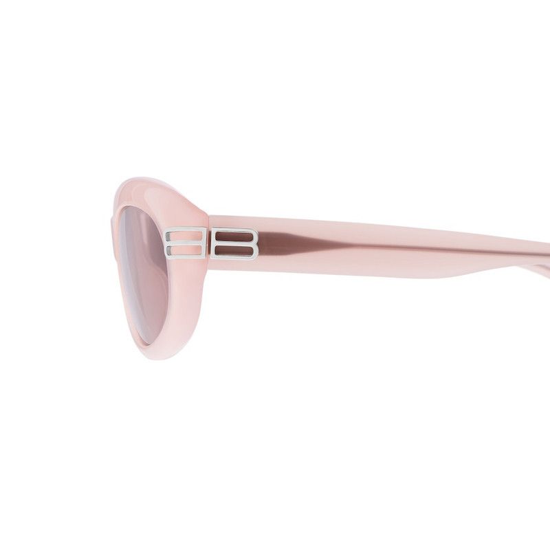Balenciaga o1tr1nto0426 Size: OS / Casino Round Sunglasses Milky Pink Size ONE SIZE - 5 Thumbnail