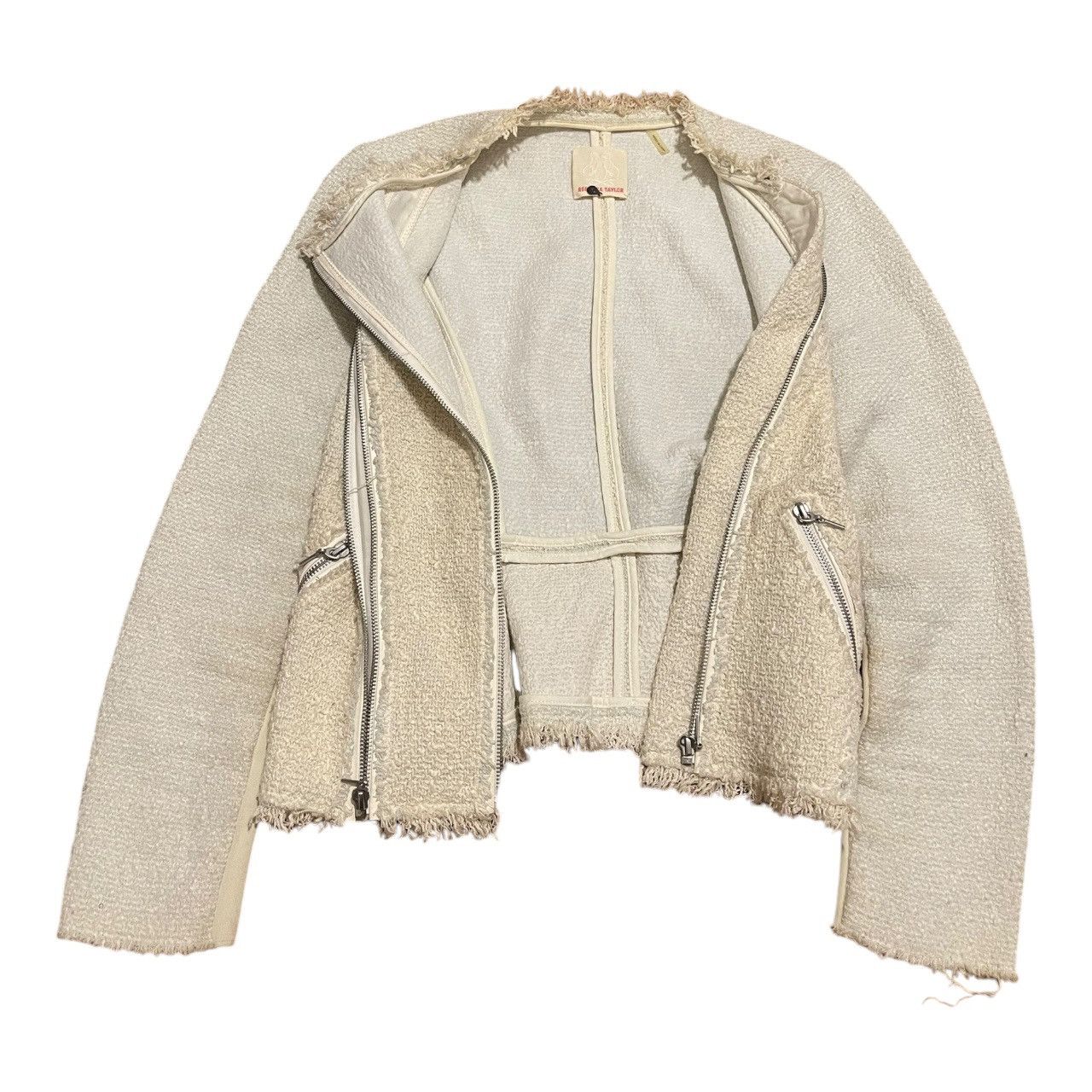 Rebecca Taylor Rebecca Taylor Tweed Corsage Leather Women Jacket Sz 6 Size S / US 4 / IT 40 - 2 Thumbnail