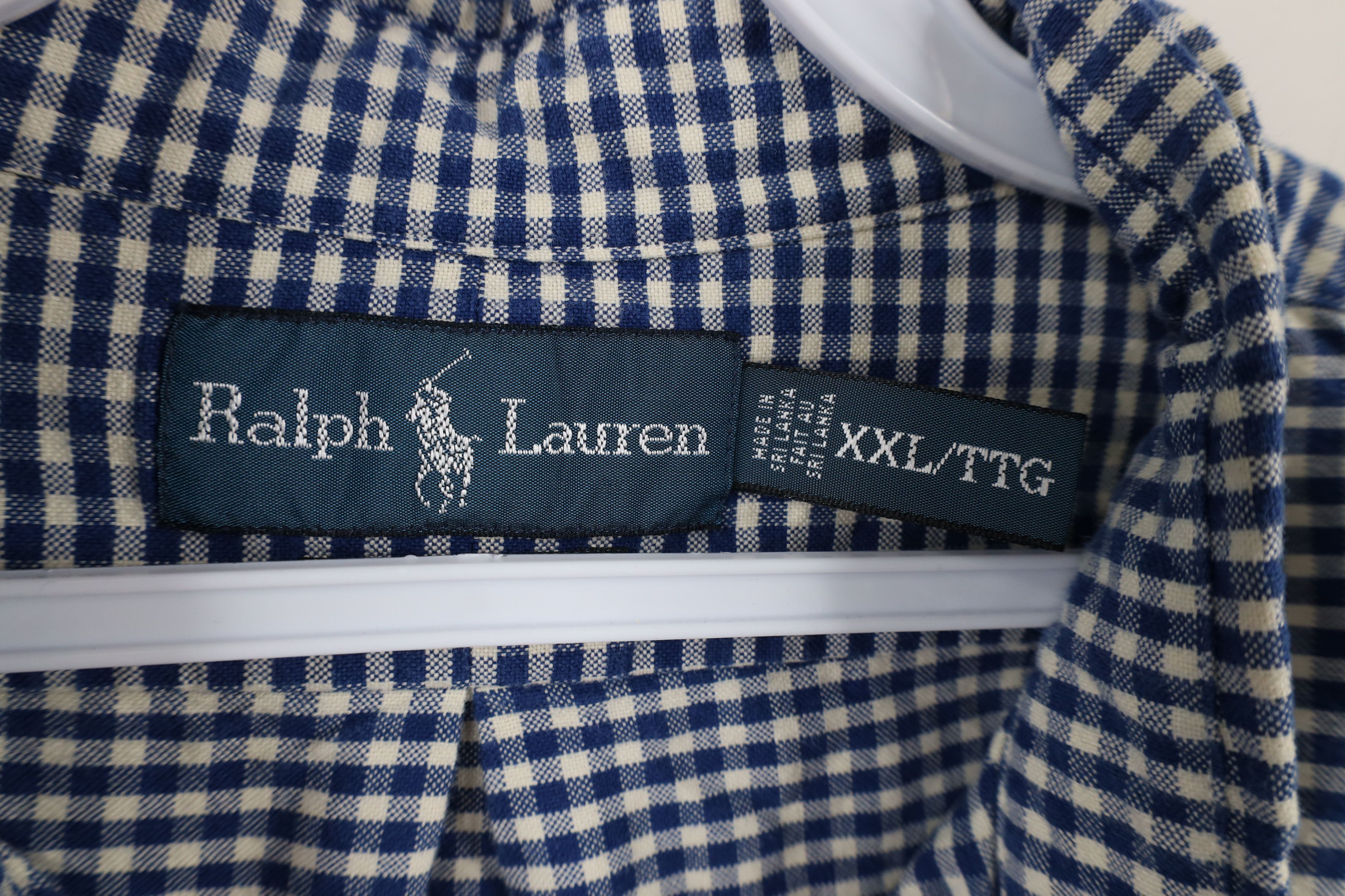 Polo Ralph Lauren Vintage 90s Ralph Lauren Fit Gingham Plaid Button Down Shirt Size US XXL / EU 58 / 5 - 6 Thumbnail