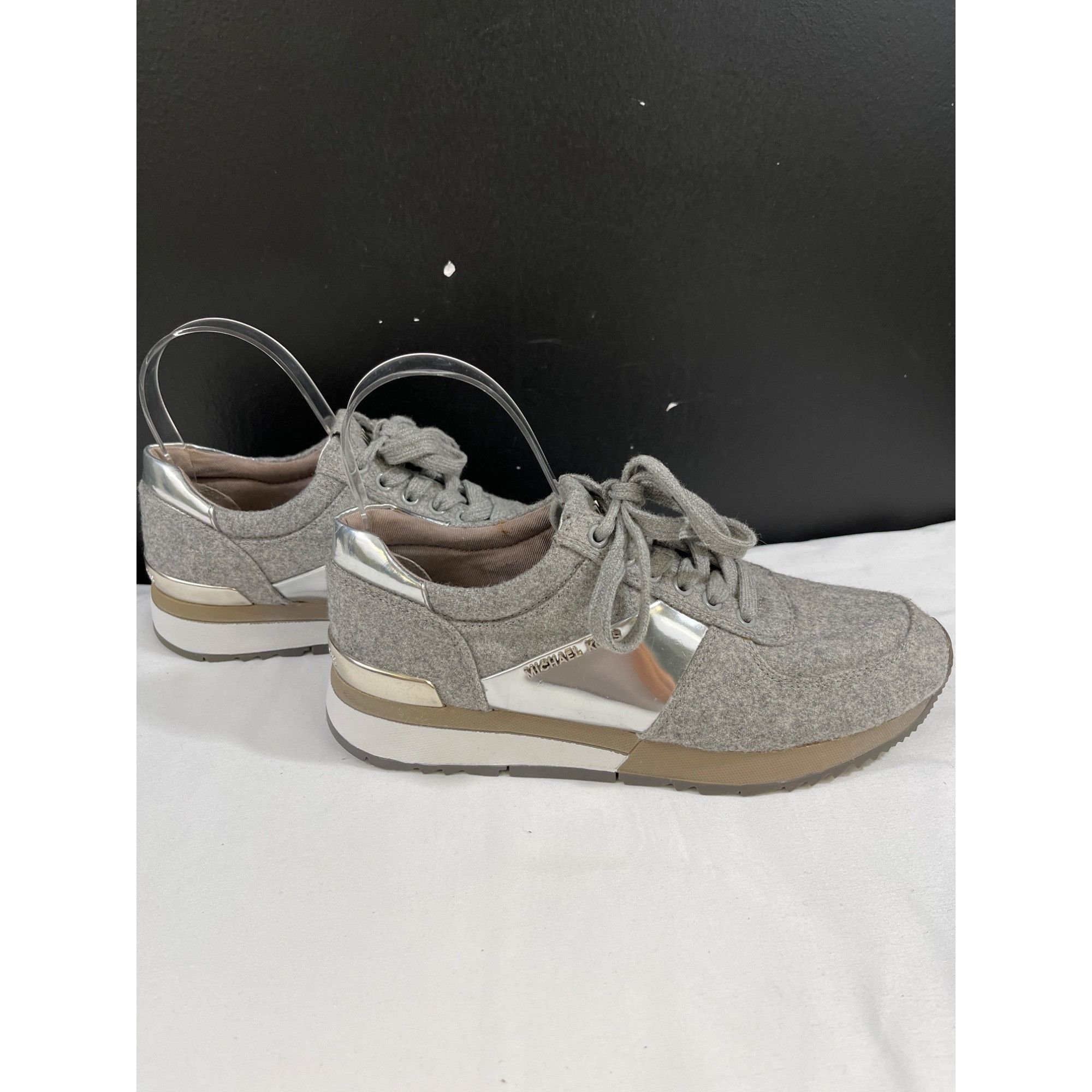 Michael Kors Michael Kors Women's Grey Casual Sneakers Size 7M SKU 6079 Size US 7 / IT 37 - 1 Thumbnail