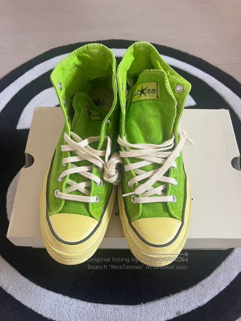 Our Legacy Our Legacy Lizard Green High Heel Canvas Shoes Size US 10 / EU 43 - 6 Thumbnail