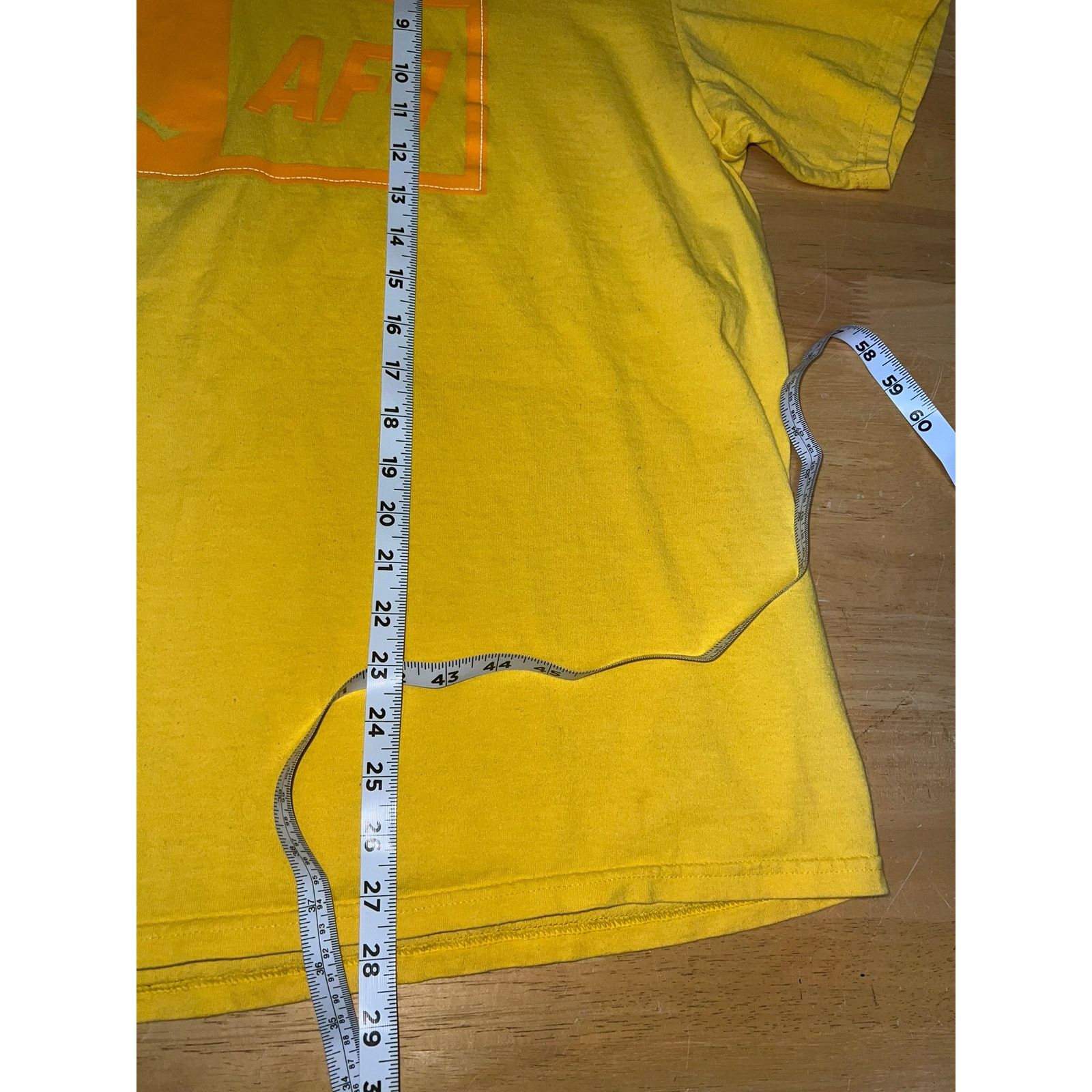 Jordan Brand Nike Air Jordan Shirt AF1 Air Fusion 1 Promo Yellow Tee L Size US L / EU 52-54 / 3 - 11 Thumbnail