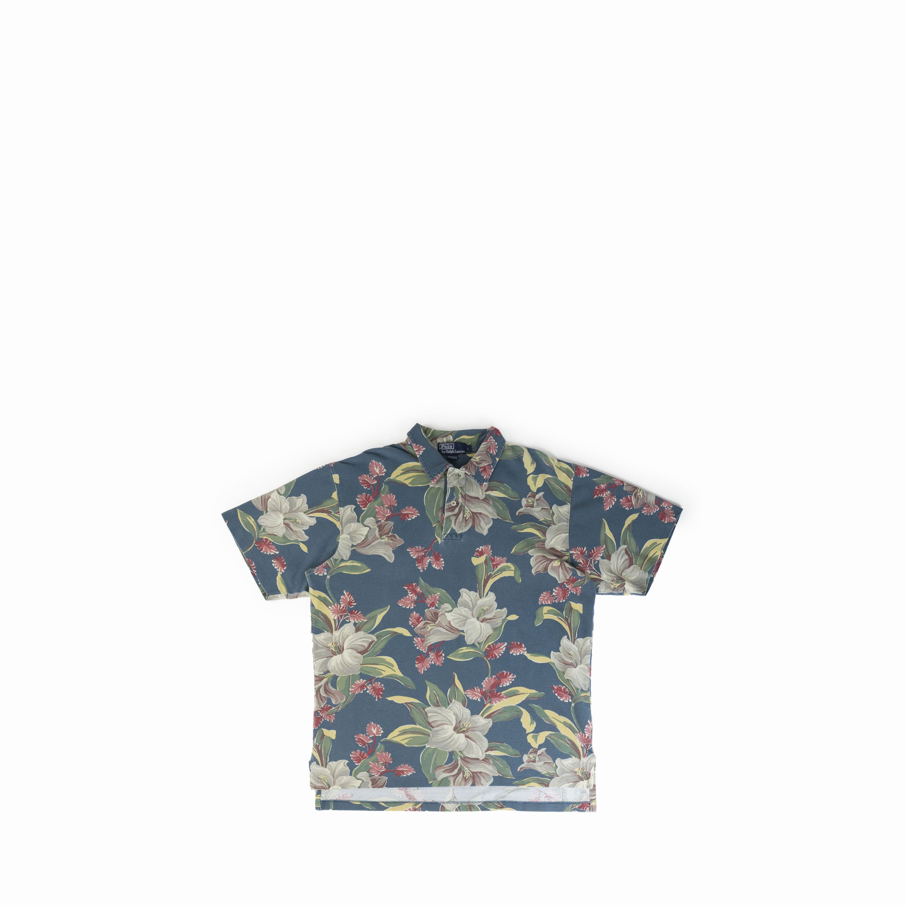 Polo Ralph Lauren Vintage 1990's Polo Ralph Lauren Floral Print Polo Shirt Size US L / EU 52-54 / 3 - 1 Thumbnail