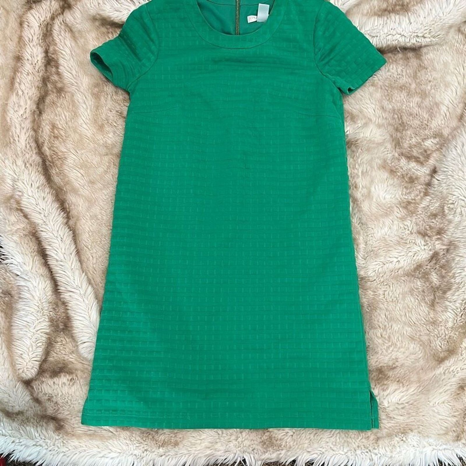 Other London Times Petite Green Checkered Shift Dress | Sz 4P Size S / US 4 / IT 40 - 2 Thumbnail